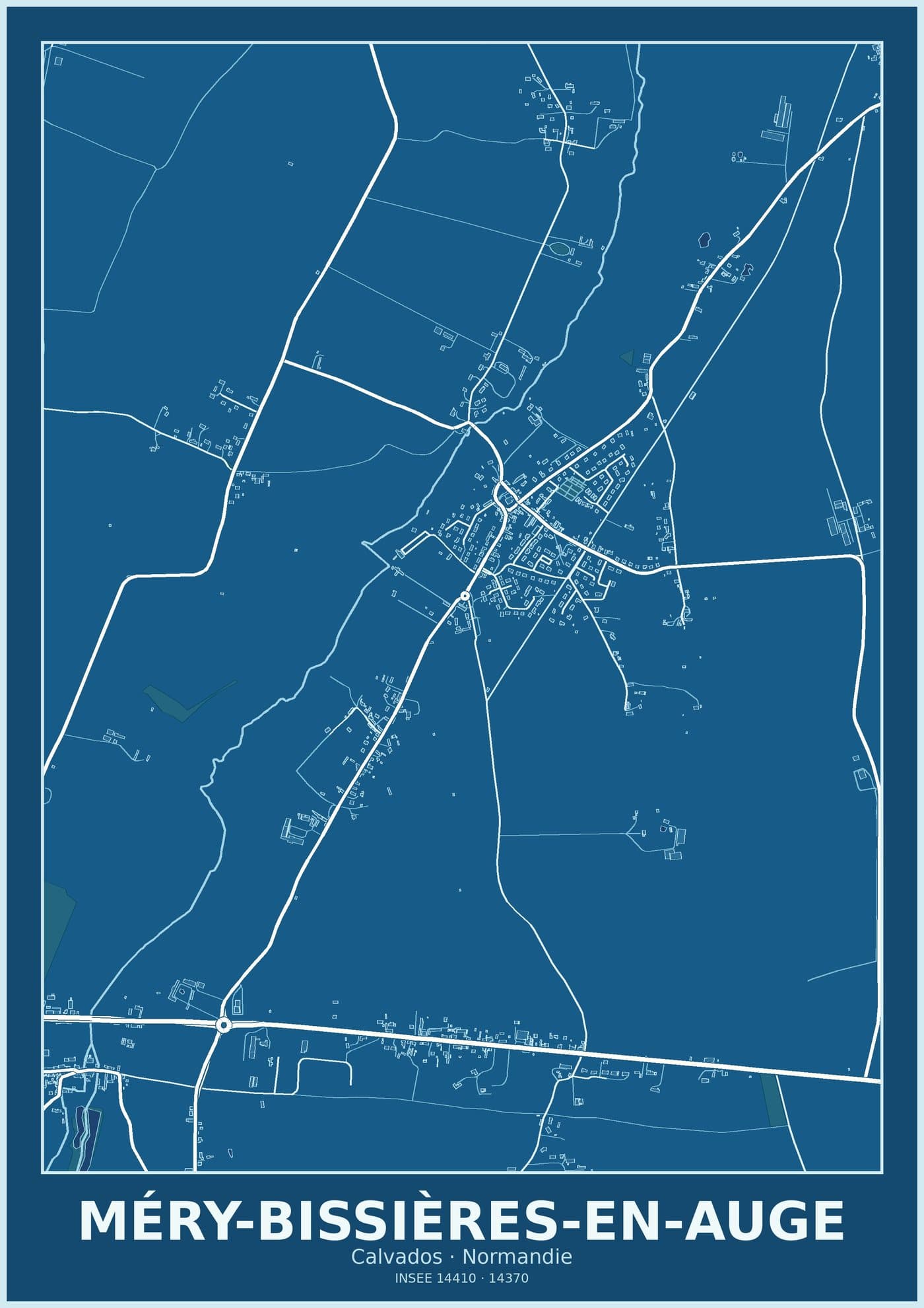 Plan de Méry-Bissières-en-Auge