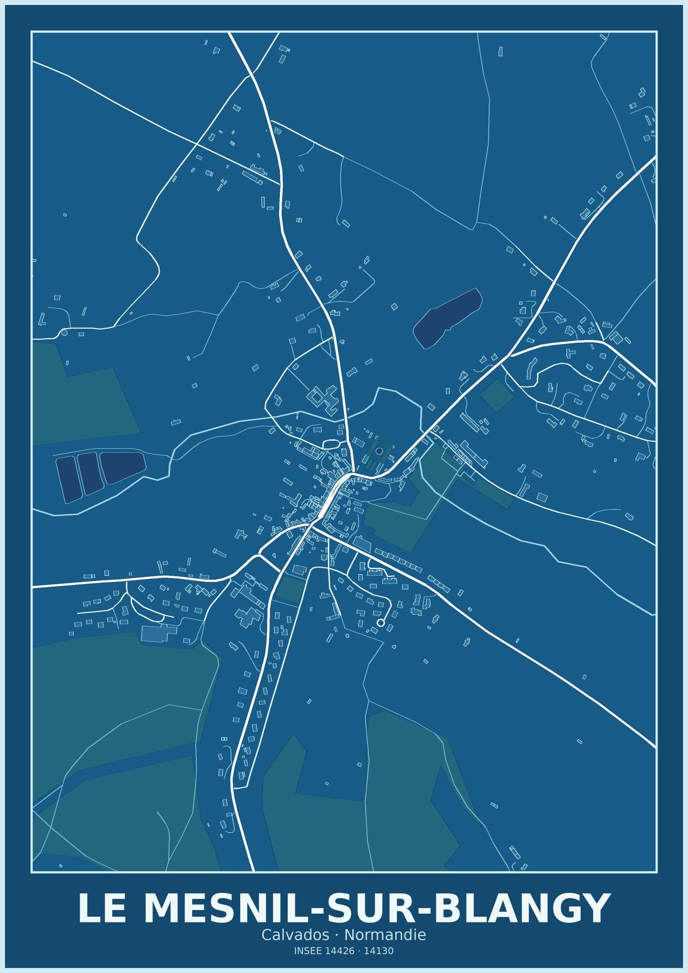Plan du Mesnil-sur-Blangy