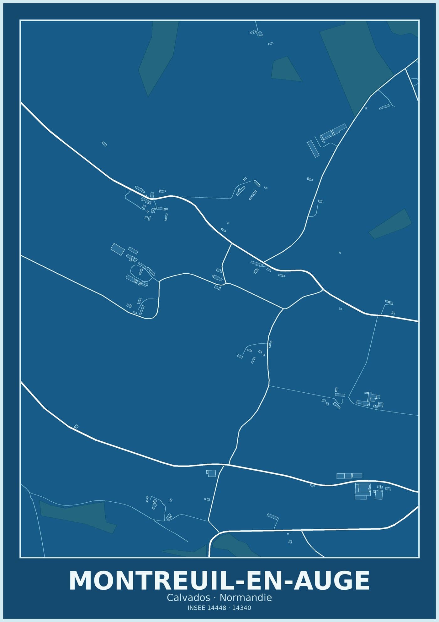 Plan de Montreuil-en-Auge