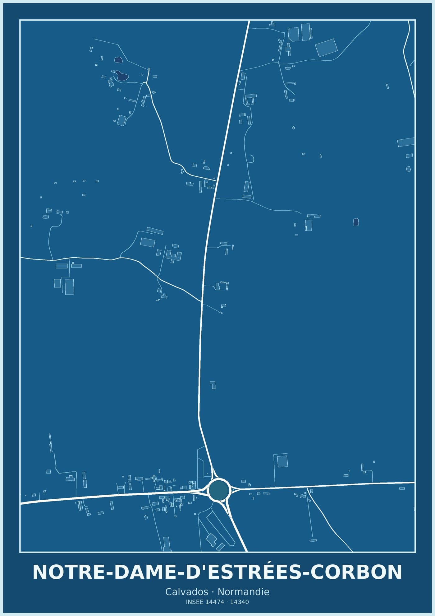 Plan de Notre-Dame-d'Estrées-Corbon