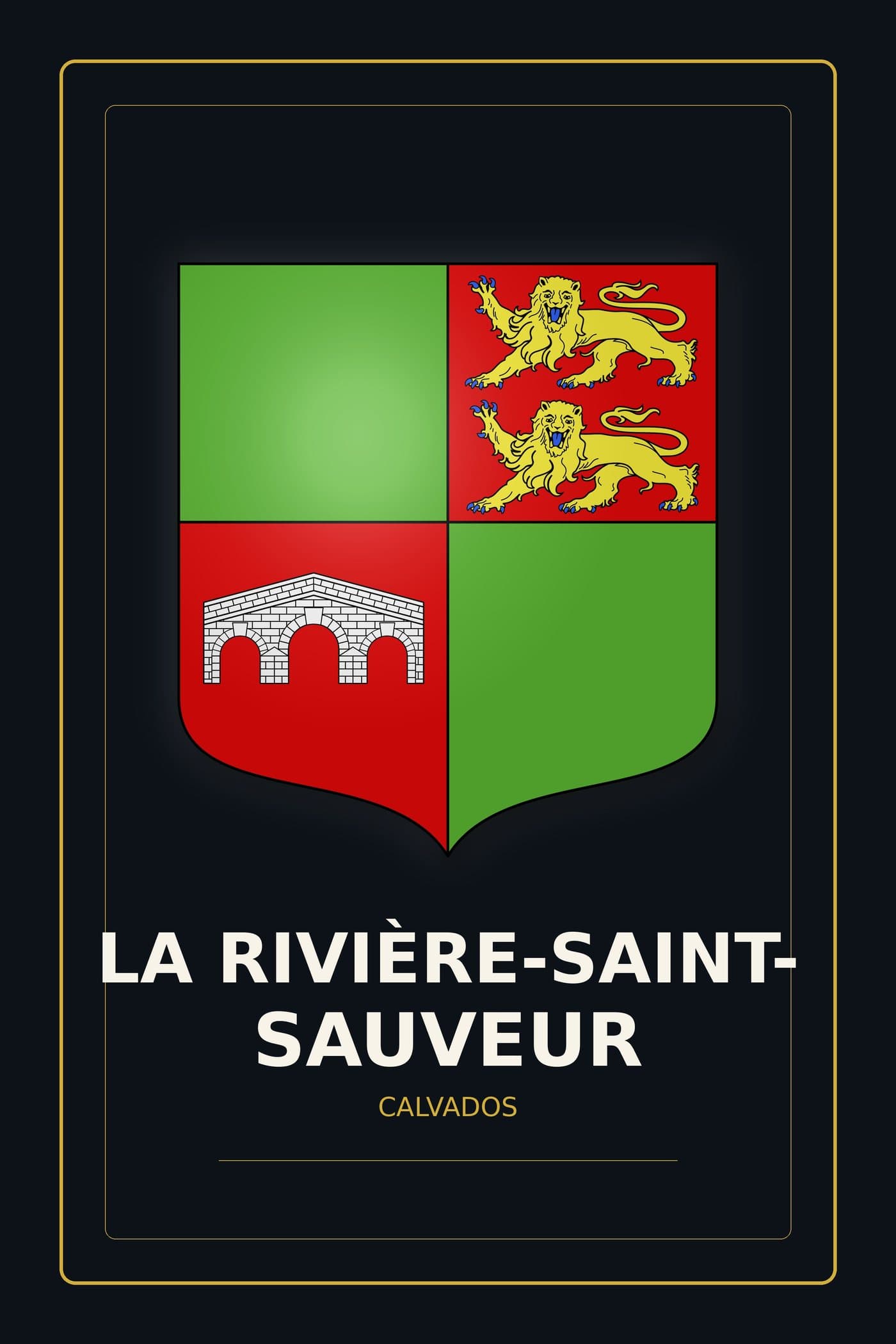 Blason de La Rivière-Saint-Sauveur