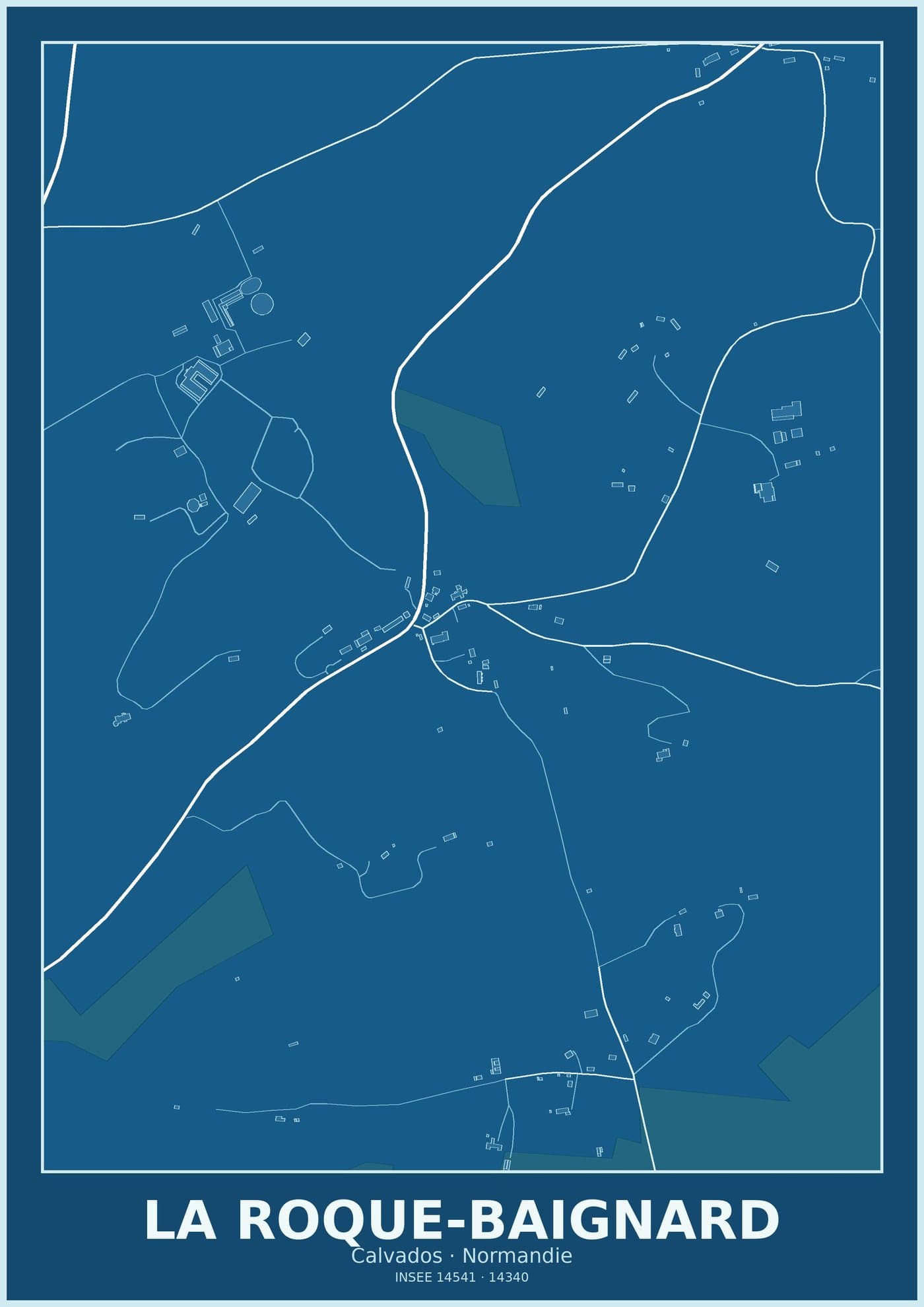 Plan de La Roque-Baignard