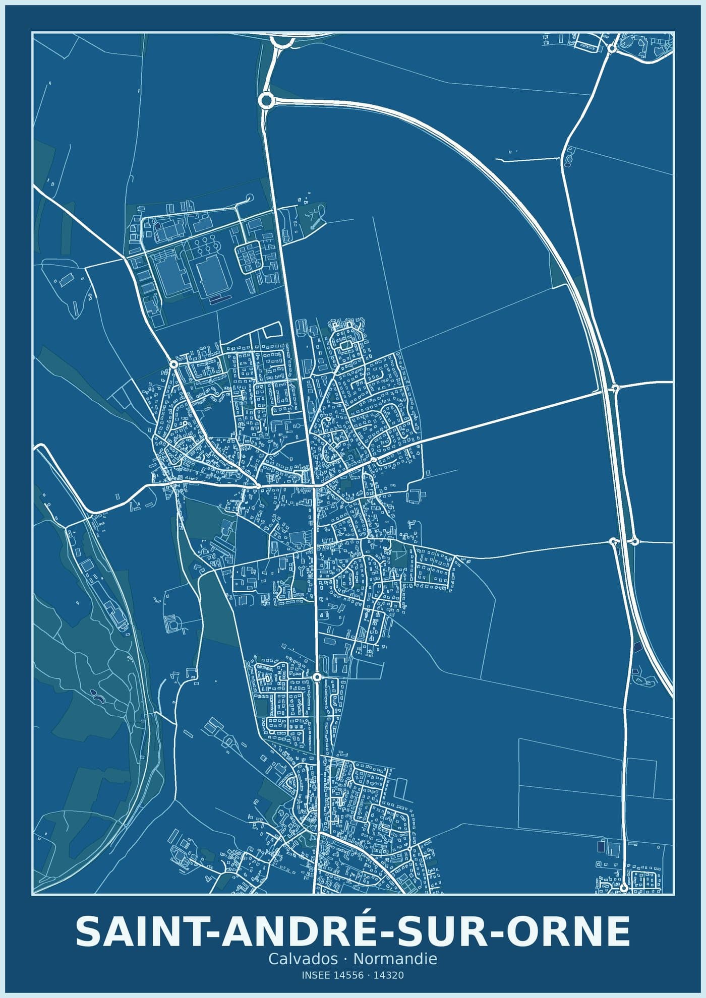 Plan de Saint-André-sur-Orne