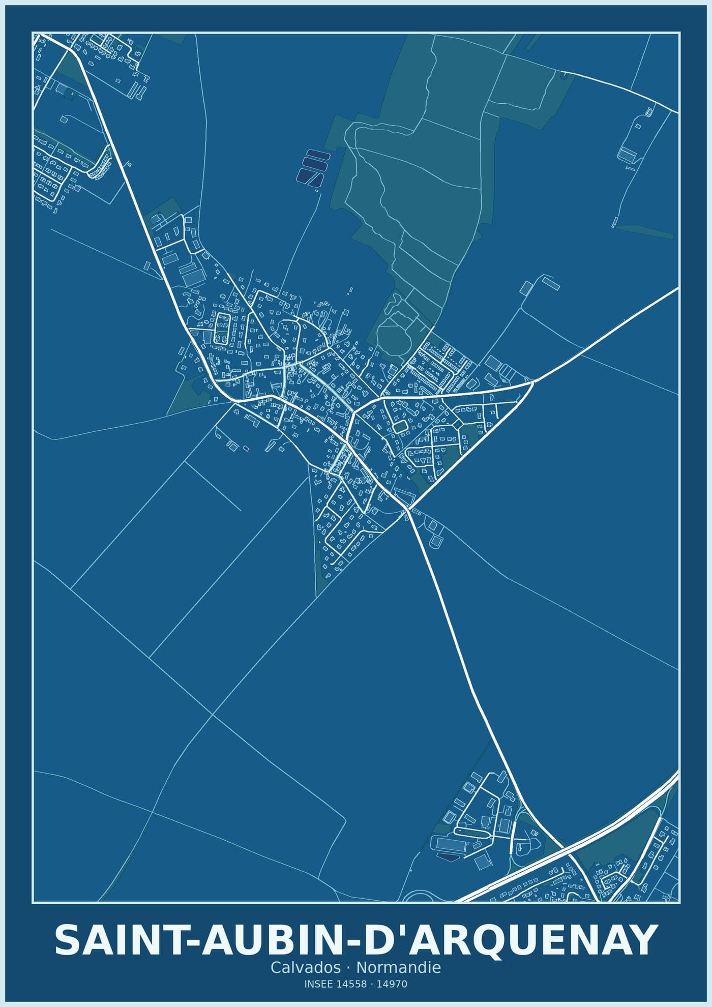 Plan de Saint-Aubin-d'Arquenay