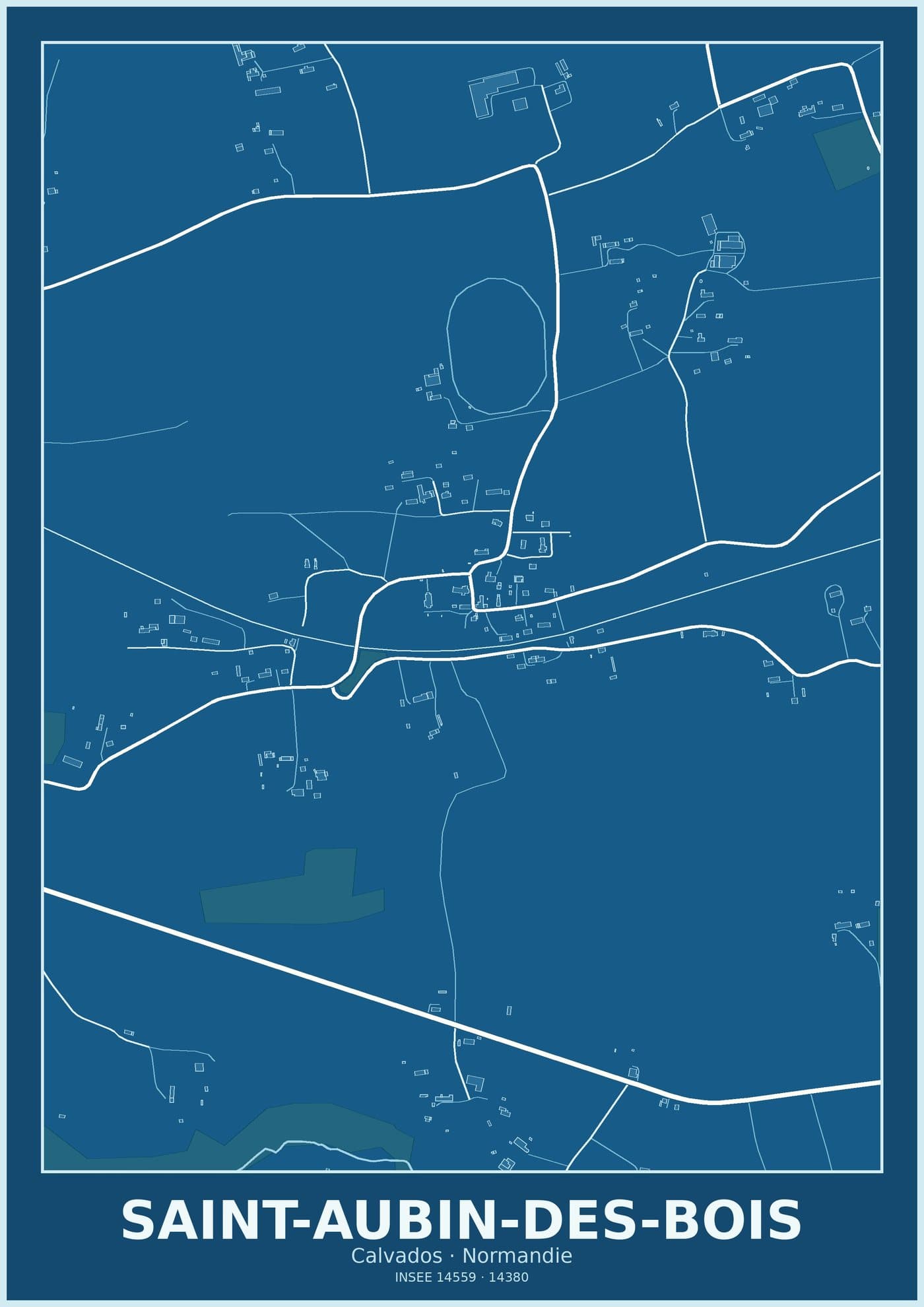 Plan de Saint-Aubin-des-Bois