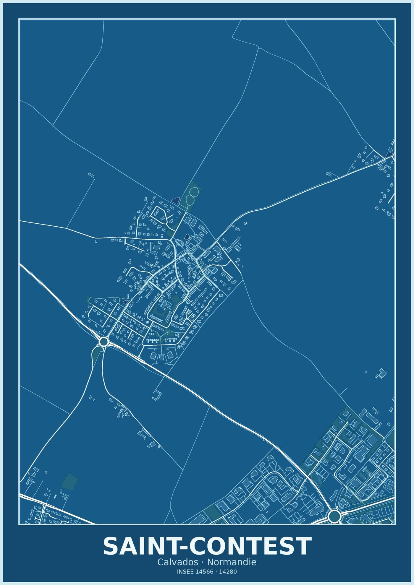 Plan de Saint-Contest