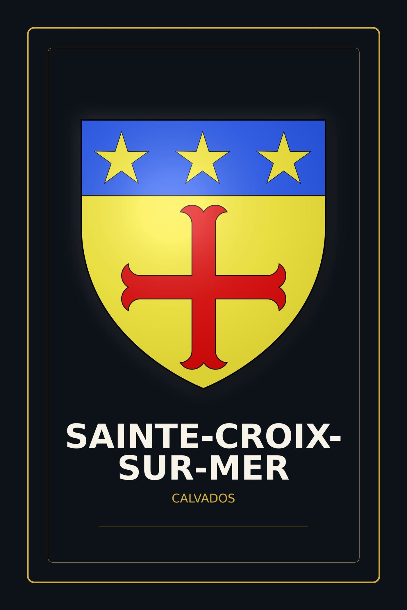 Blason de Sainte-Croix-sur-Mer