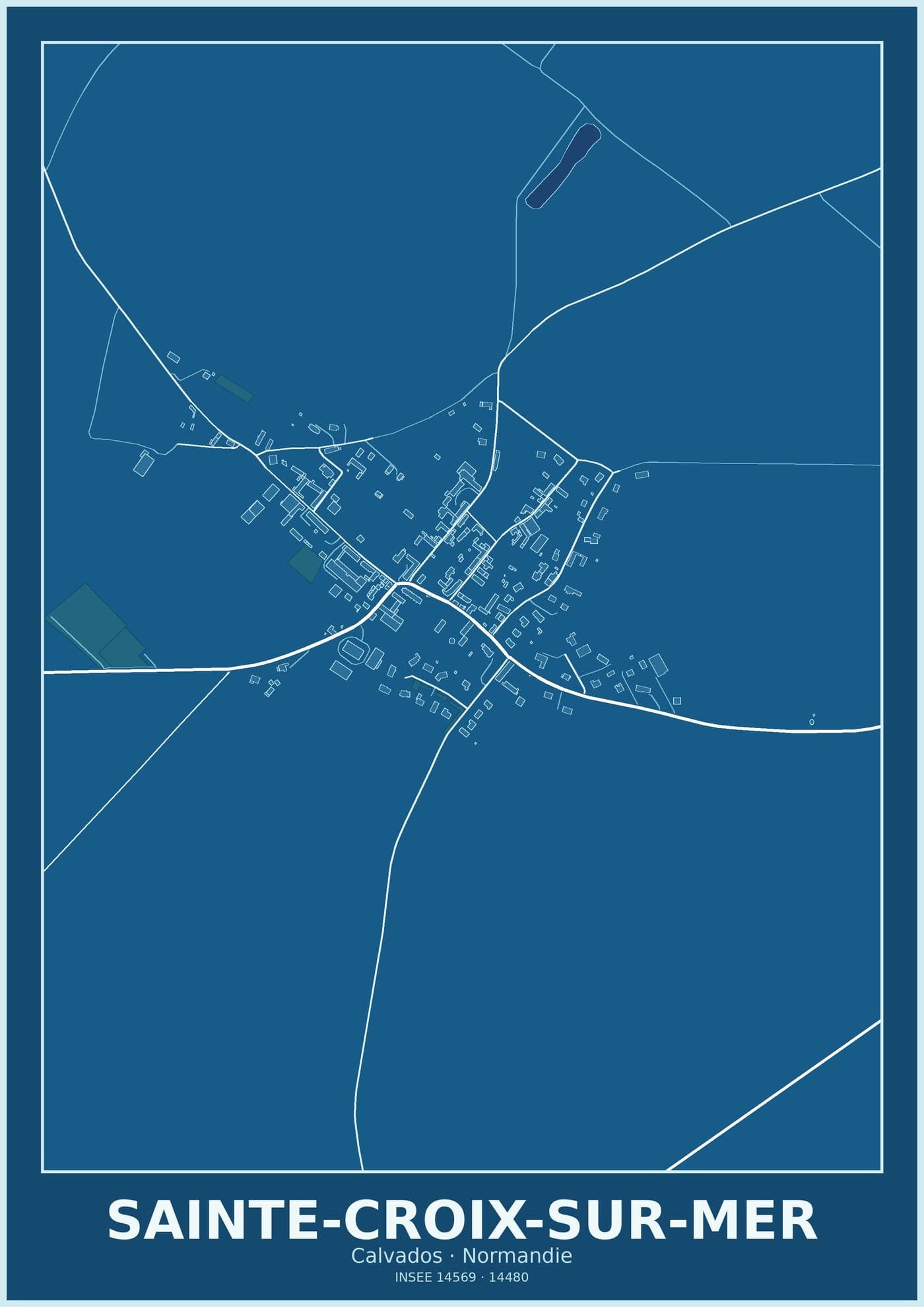 Plan de Sainte-Croix-sur-Mer