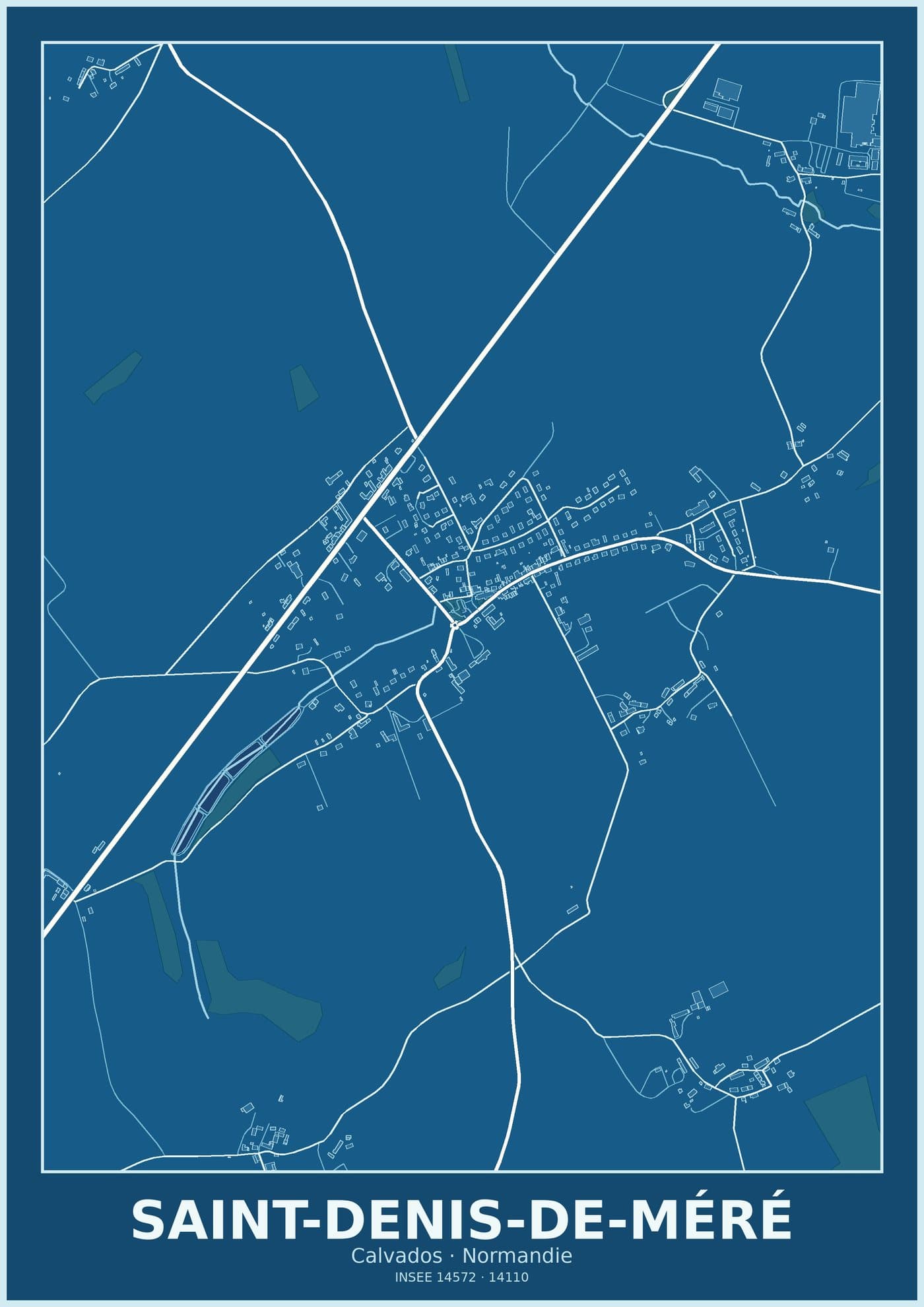 Plan de Saint-Denis-de-Méré
