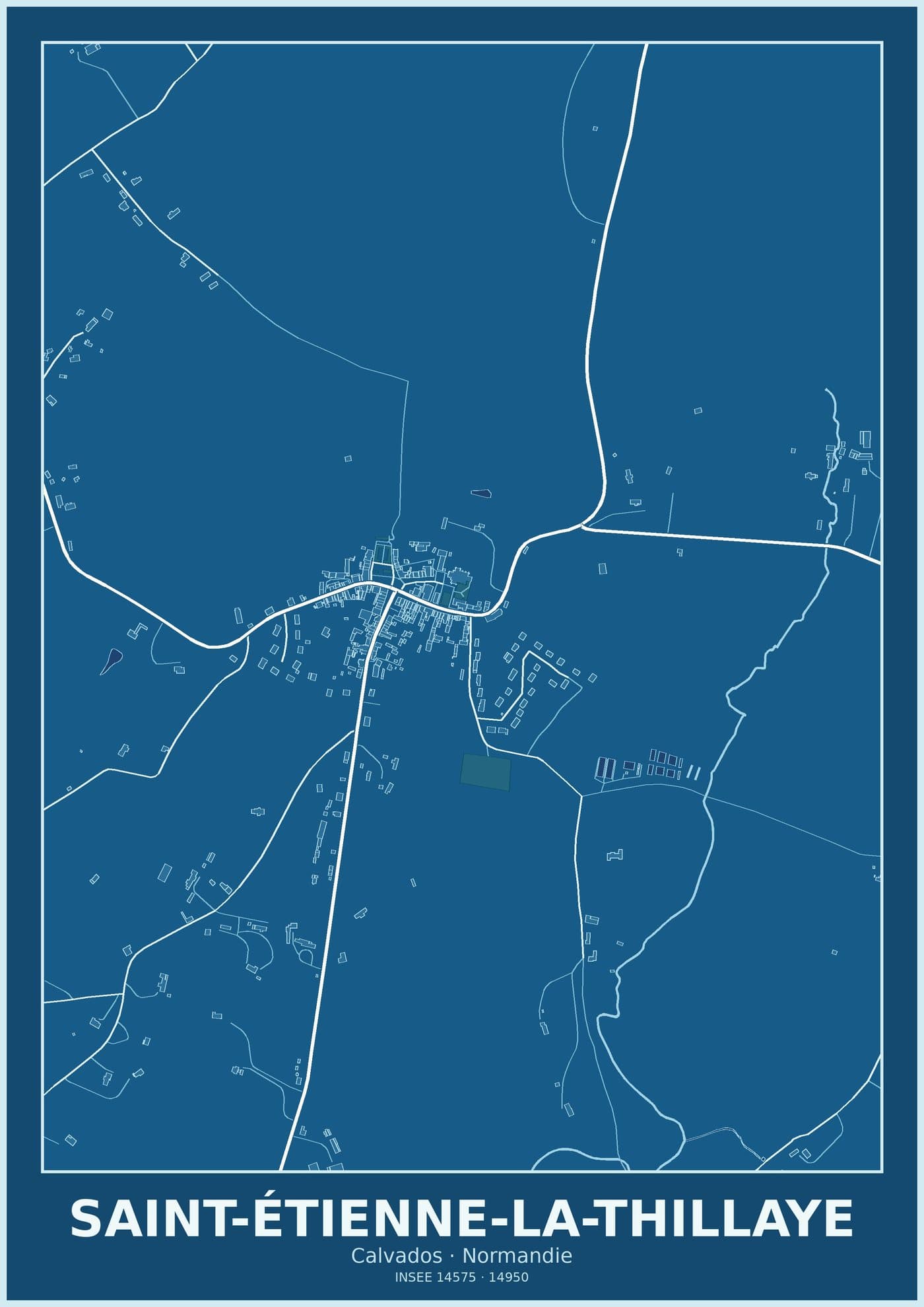 Plan de Saint-Étienne-la-Thillaye