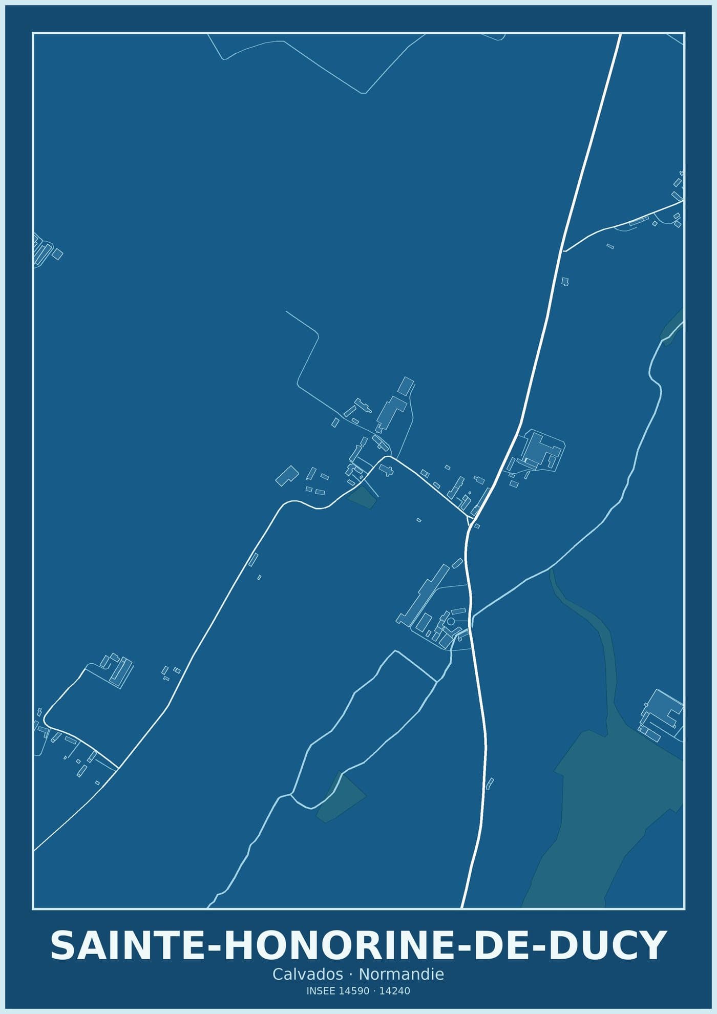 Plan de Sainte-Honorine-de-Ducy