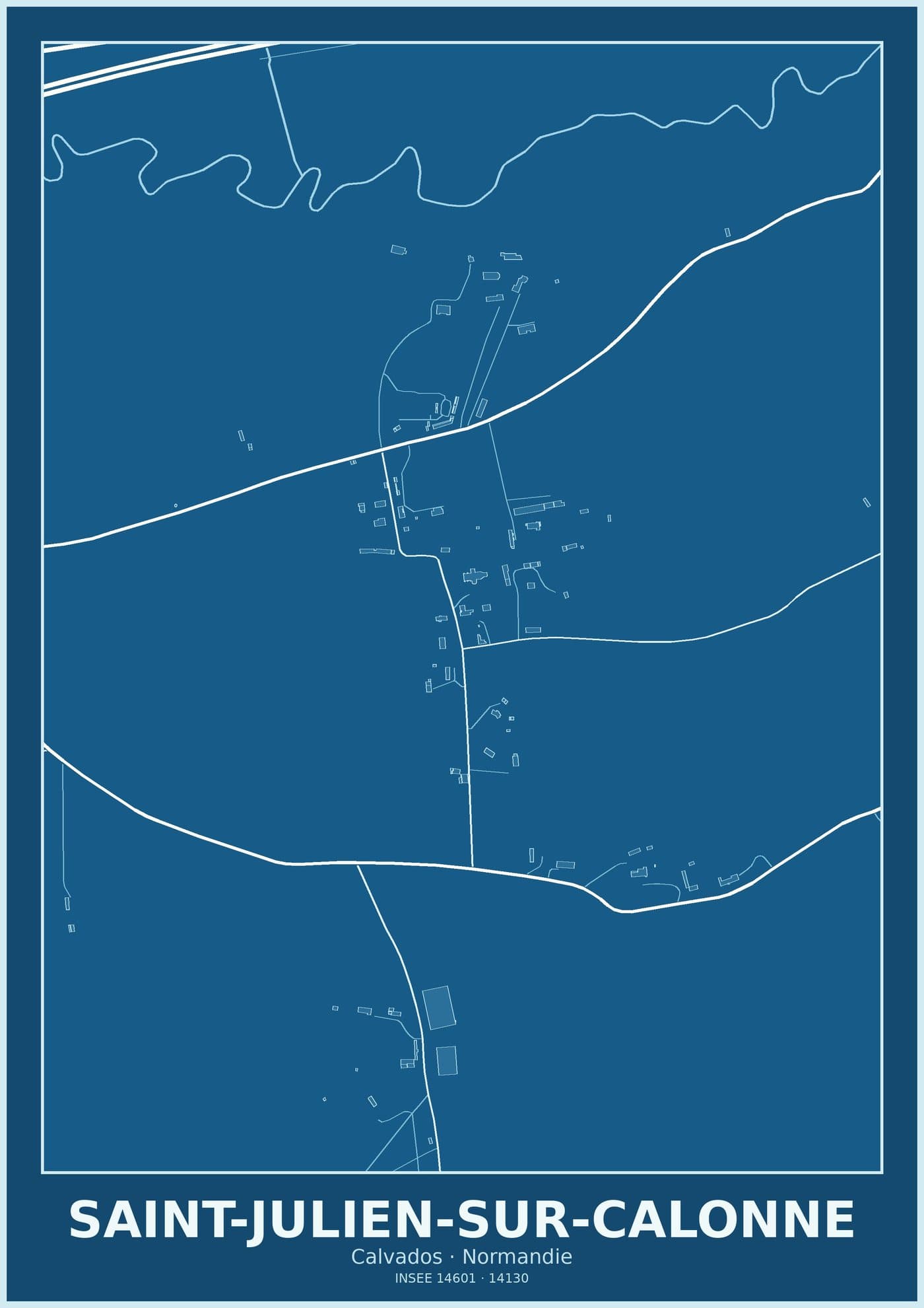 Plan de Saint-Julien-sur-Calonne