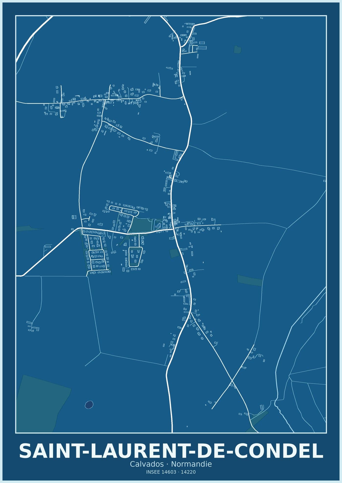 Plan de Saint-Laurent-de-Condel