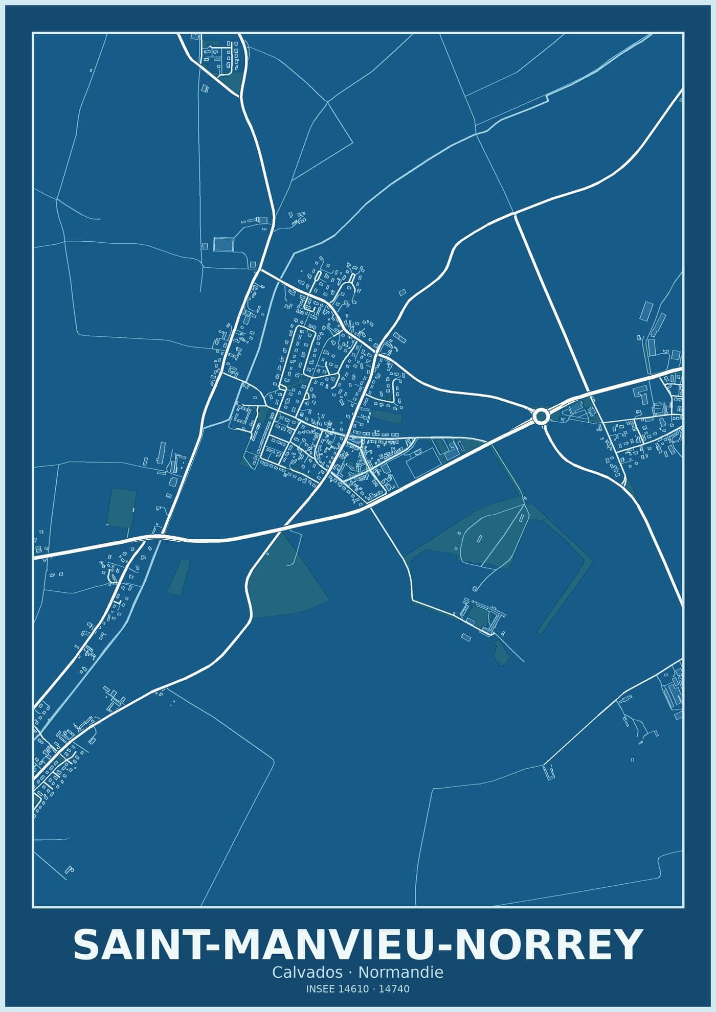 Plan de Saint-Manvieu-Norrey