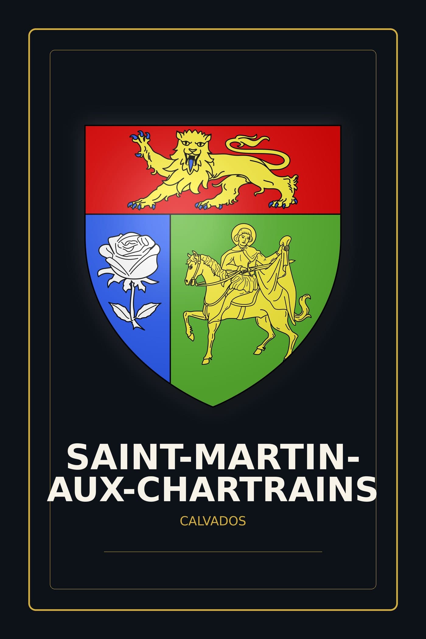 Blason de Saint-Martin-aux-Chartrains