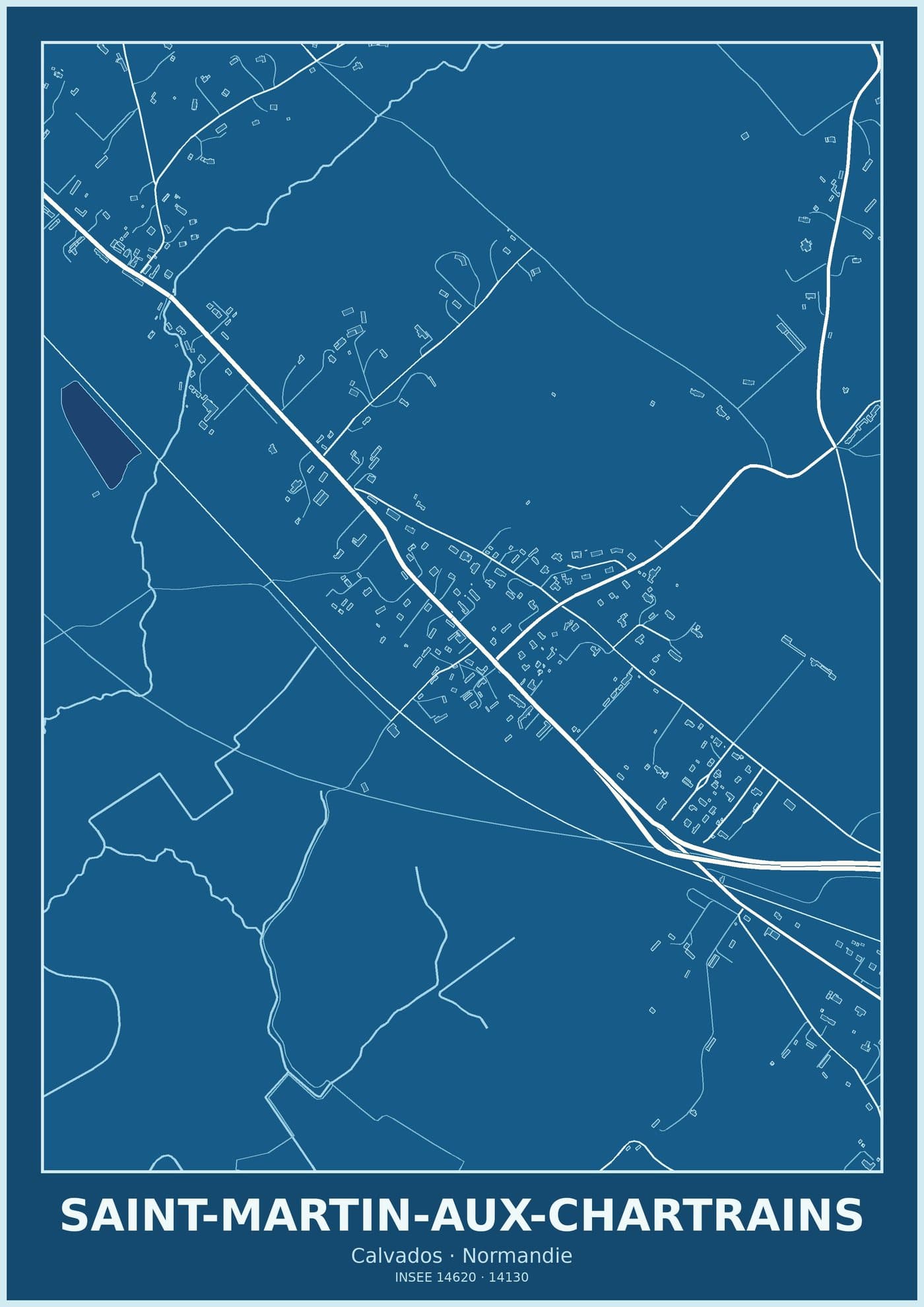 Plan de Saint-Martin-aux-Chartrains