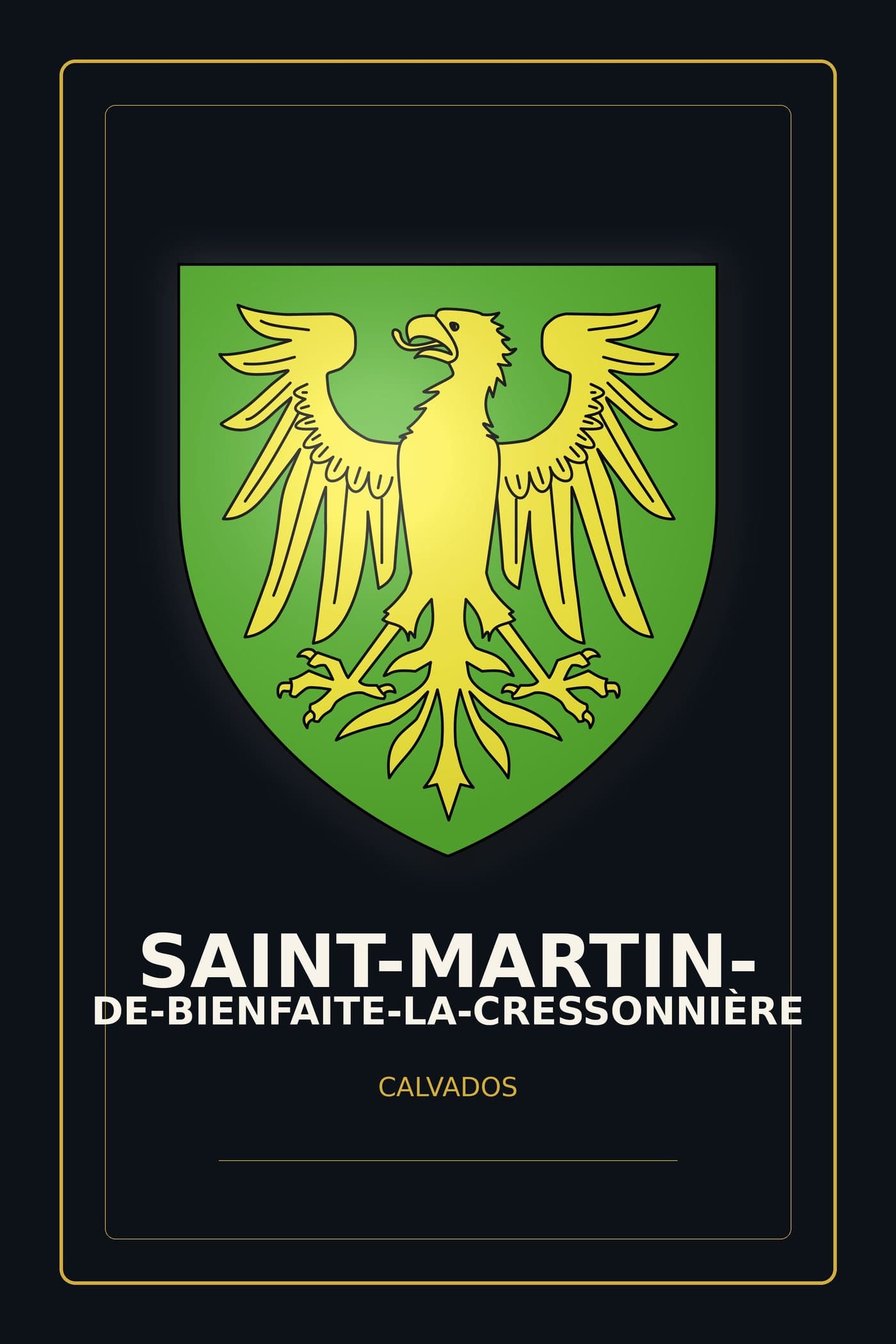 Blason de Saint-Martin-de-Bienfaite-la-Cressonnière