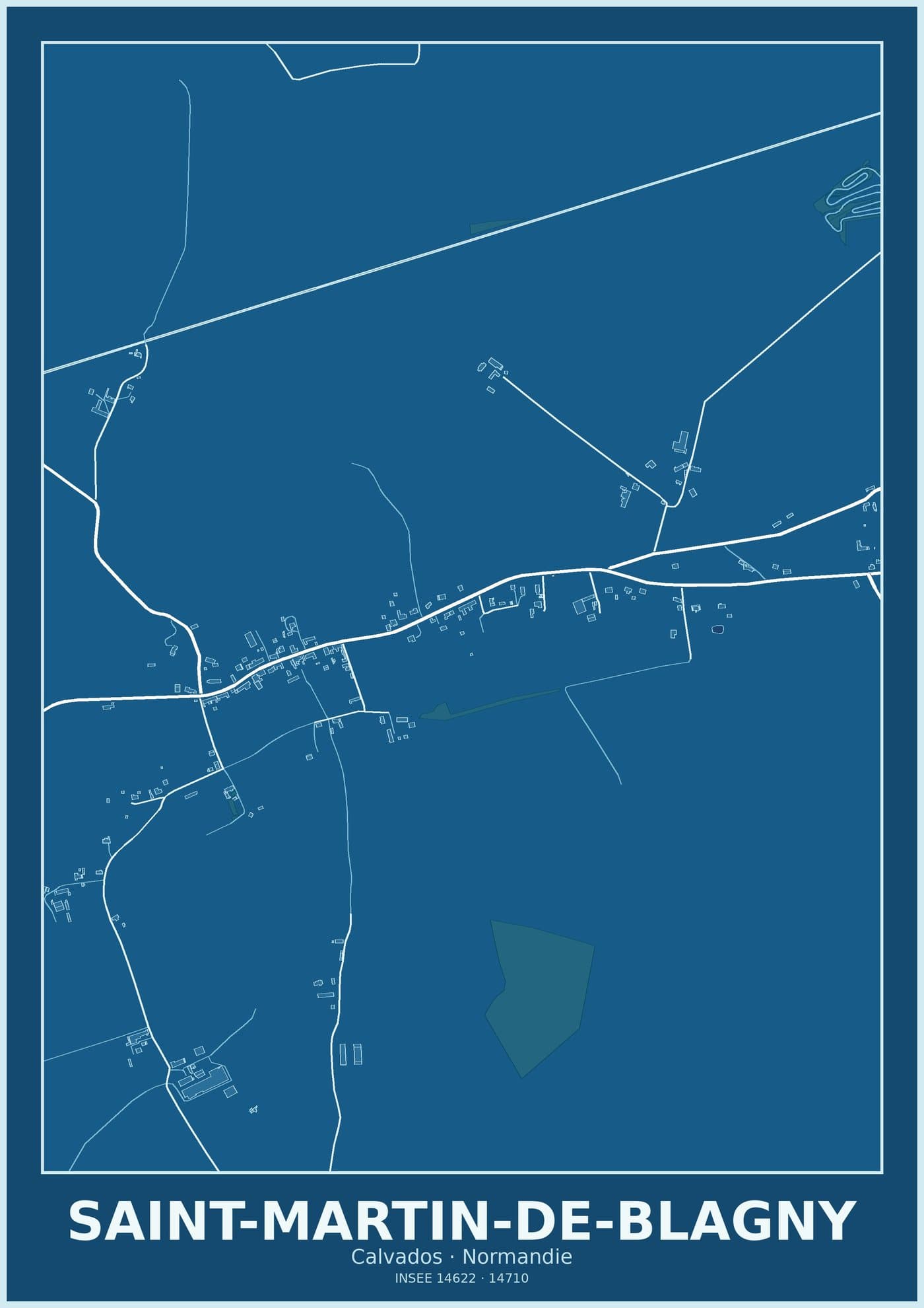 Plan de Saint-Martin-de-Blagny