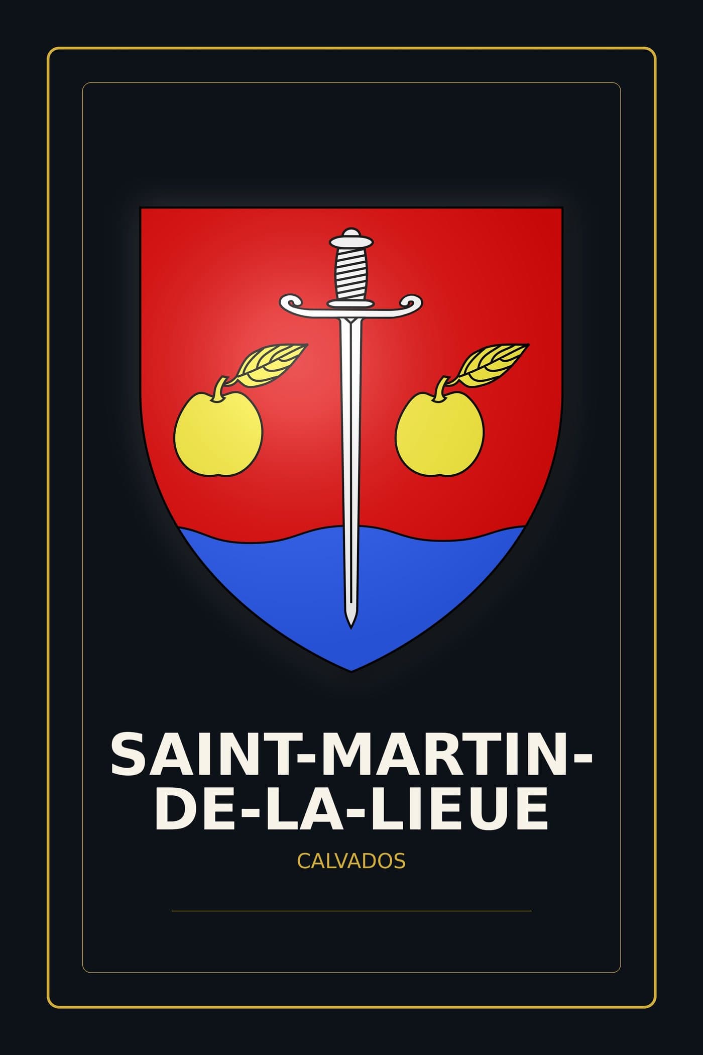 Blason de Saint-Martin-de-la-Lieue