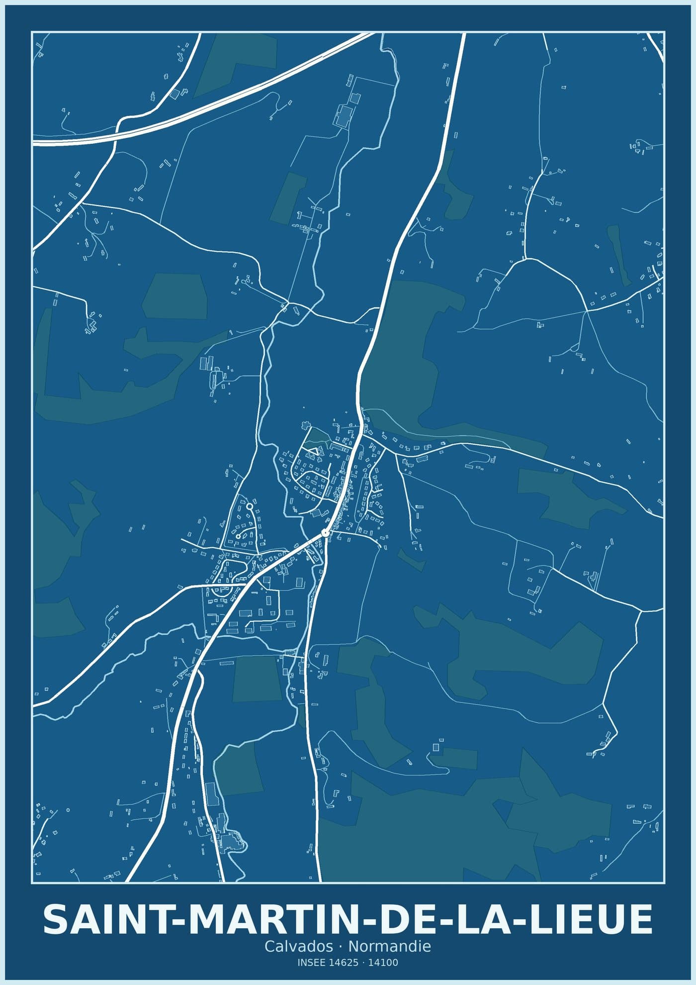 Plan de Saint-Martin-de-la-Lieue