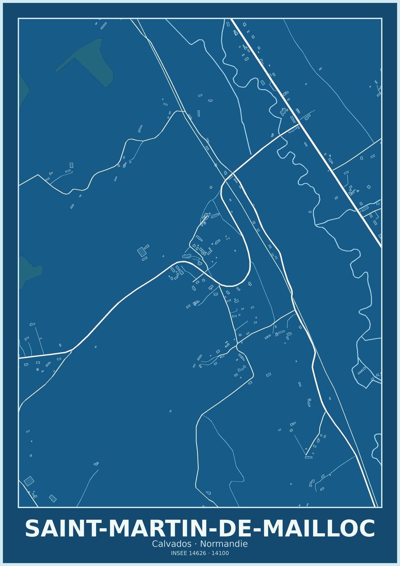 Plan de Saint-Martin-de-Mailloc