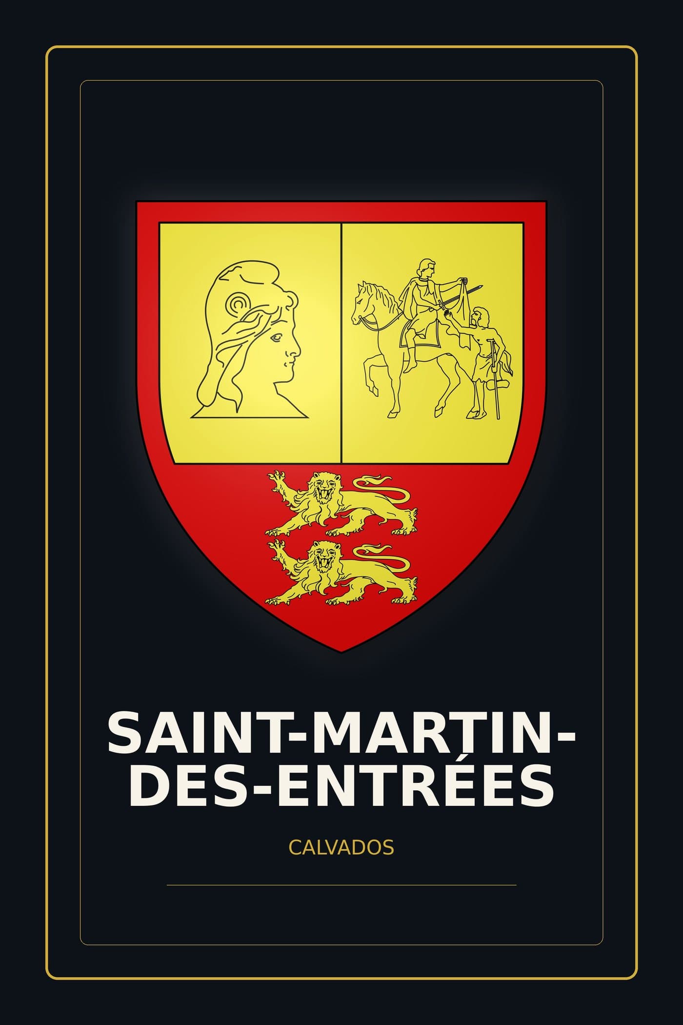 Blason de Saint-Martin-des-Entrées