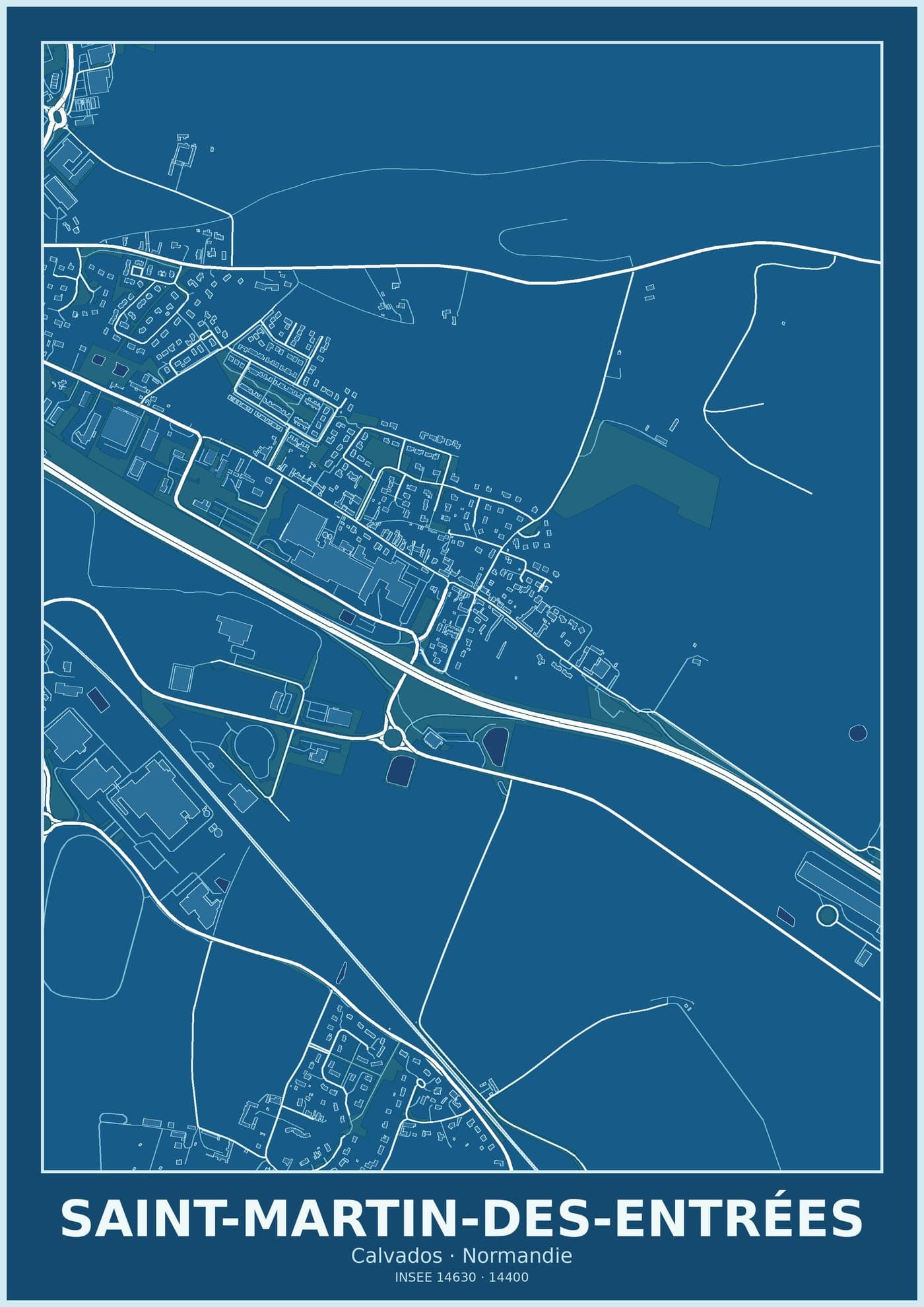 Plan de Saint-Martin-des-Entrées