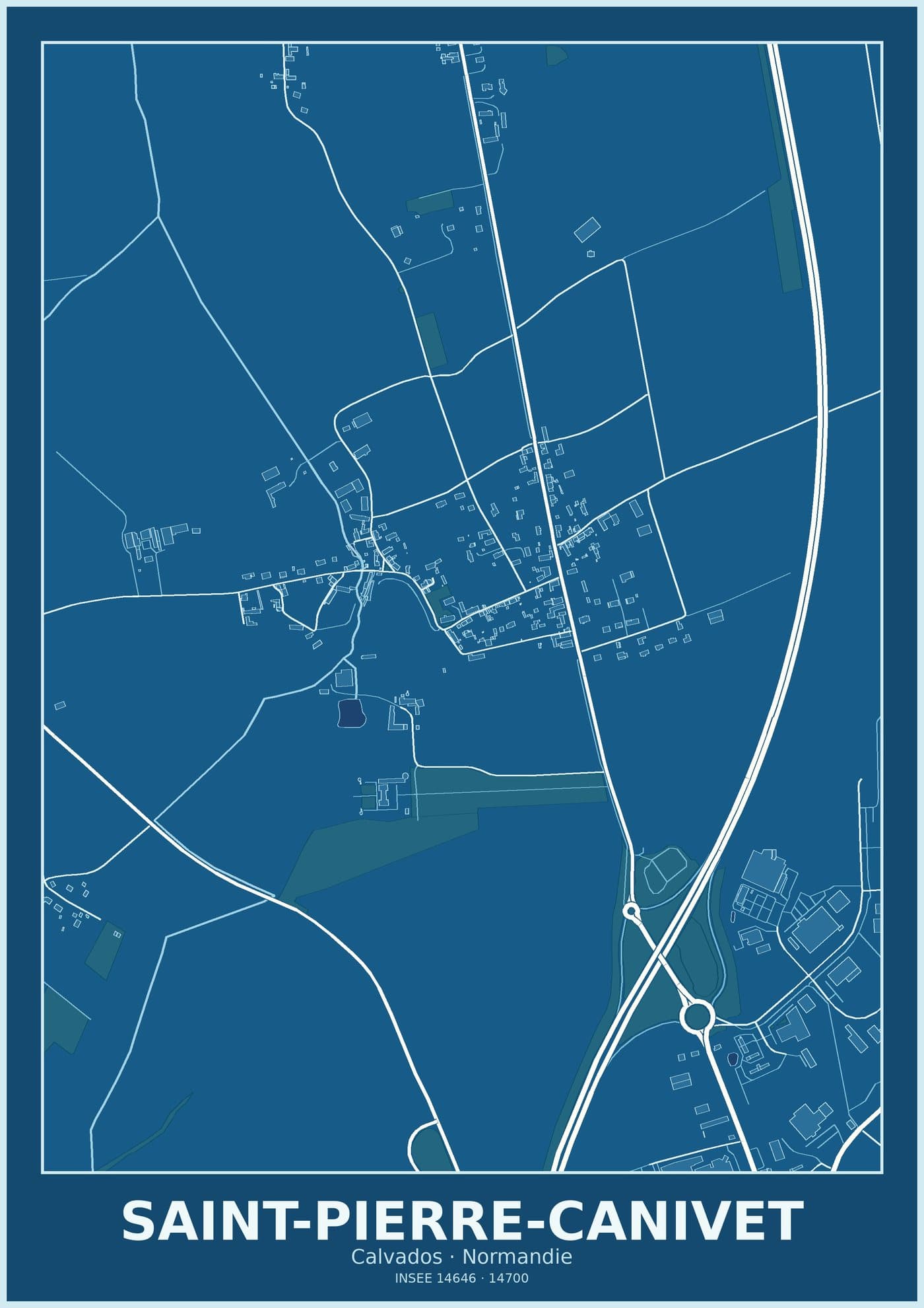 Plan de Saint-Pierre-Canivet