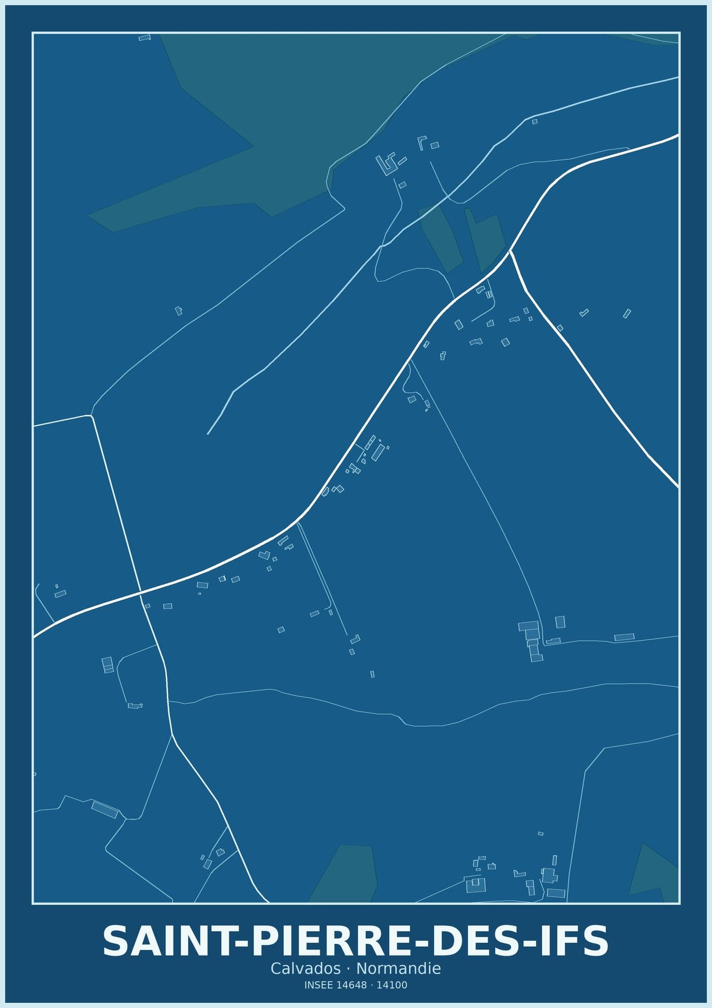 Plan de Saint-Pierre-des-Ifs