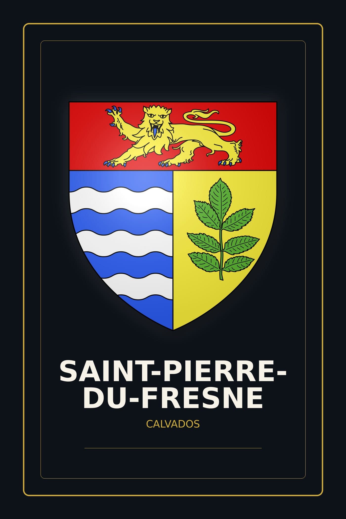Blason de Saint-Pierre-du-Fresne