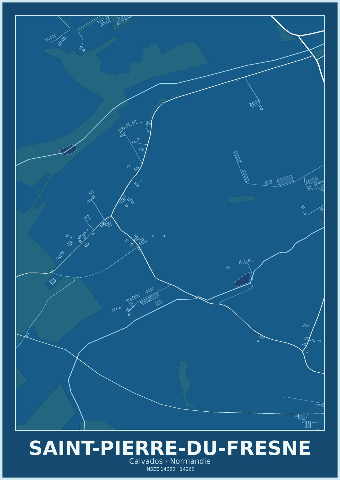 Plan de Saint-Pierre-du-Fresne