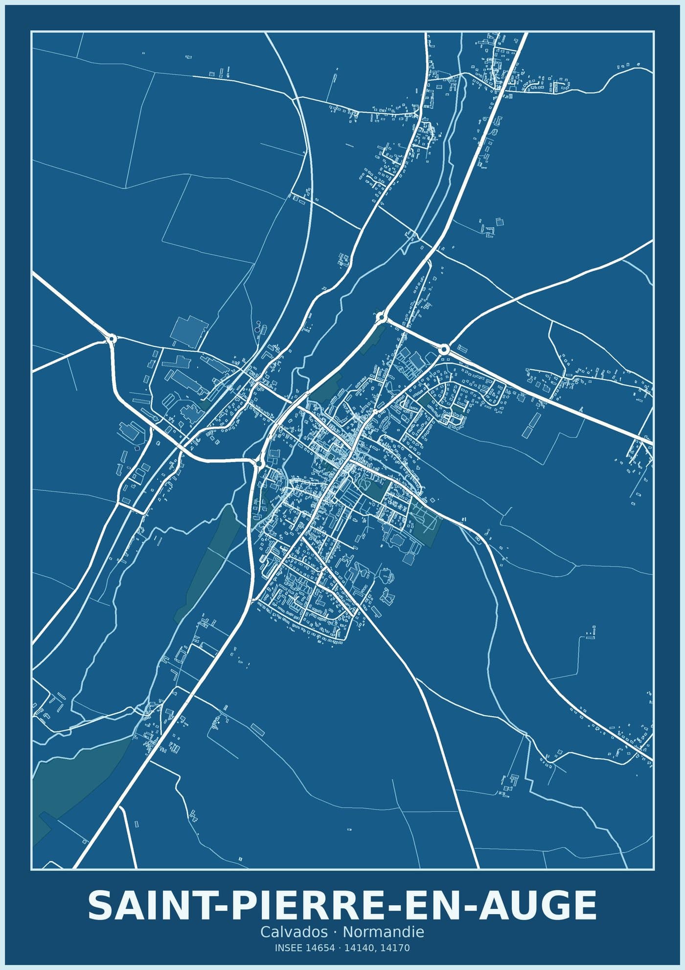 Plan de Saint-Pierre-en-Auge