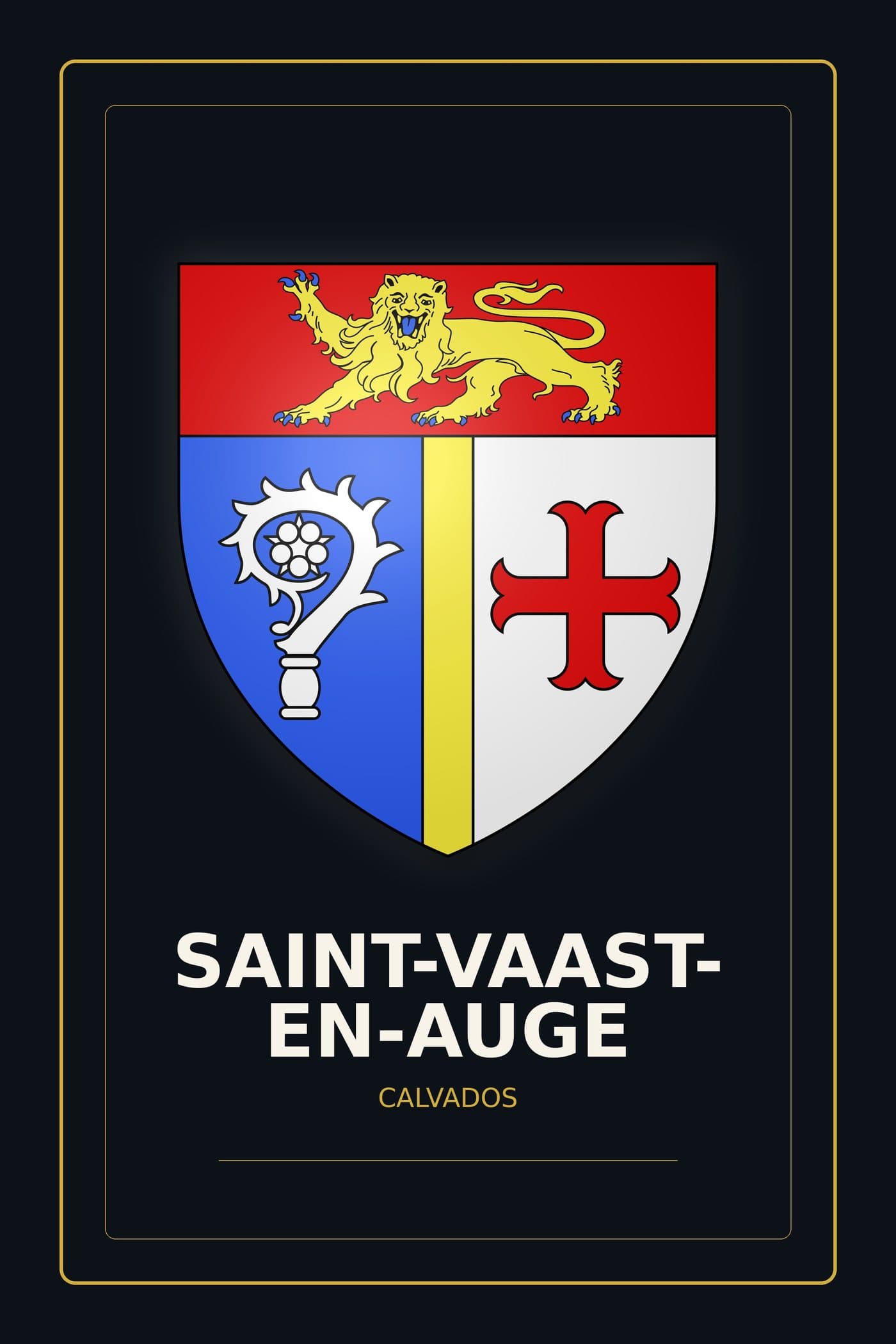 Blason de Saint-Vaast-en-Auge