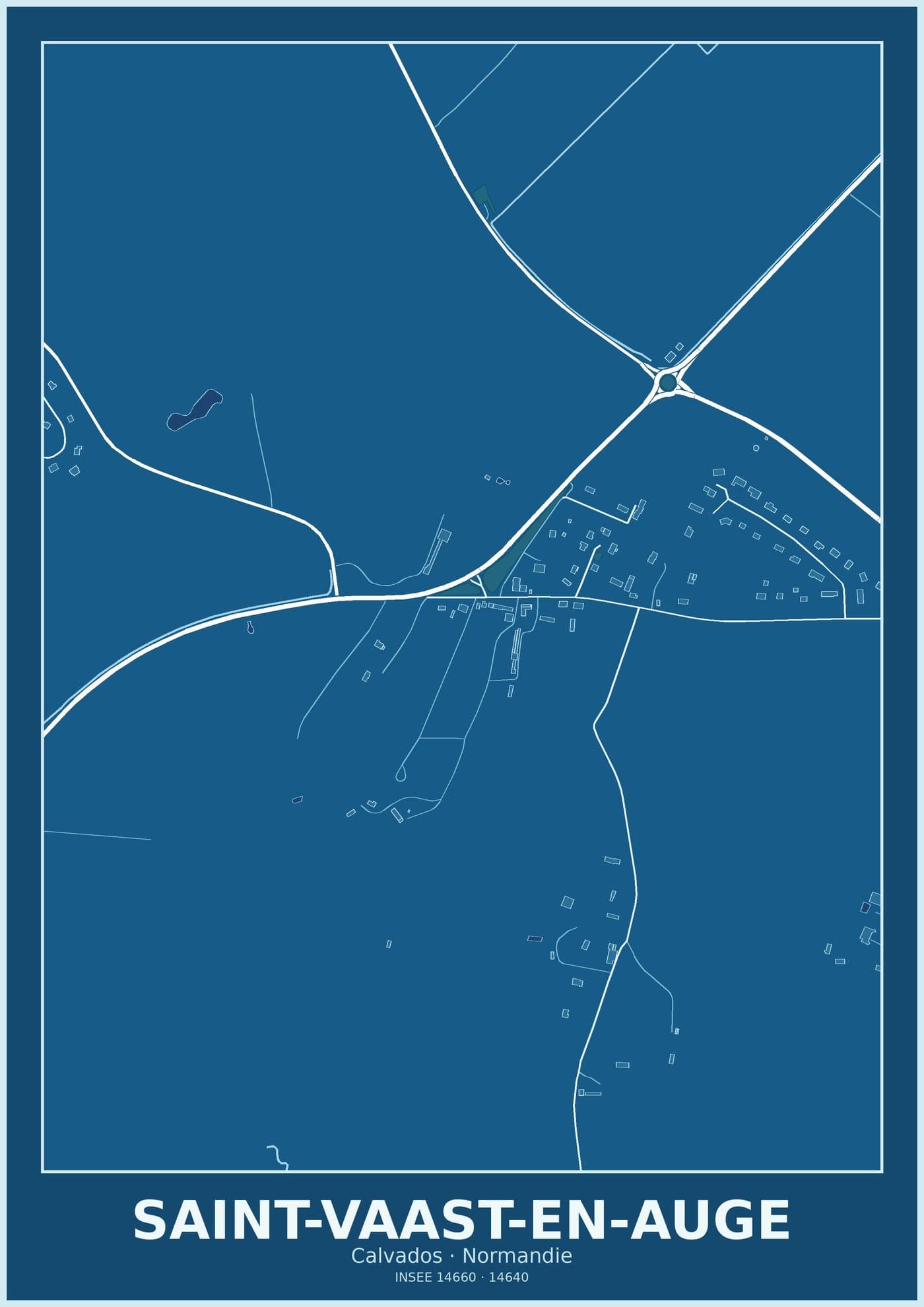Plan de Saint-Vaast-en-Auge
