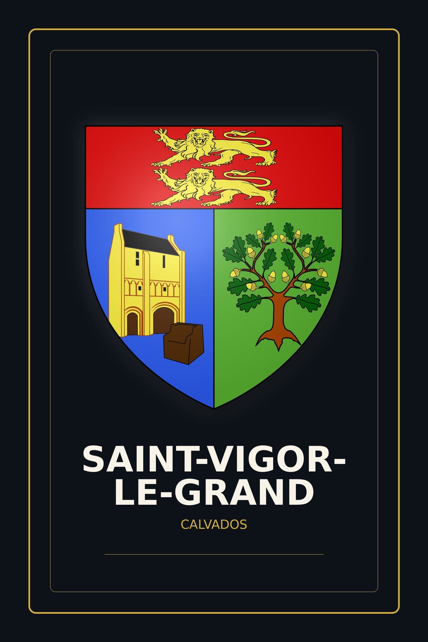 Blason de Saint-Vigor-le-Grand