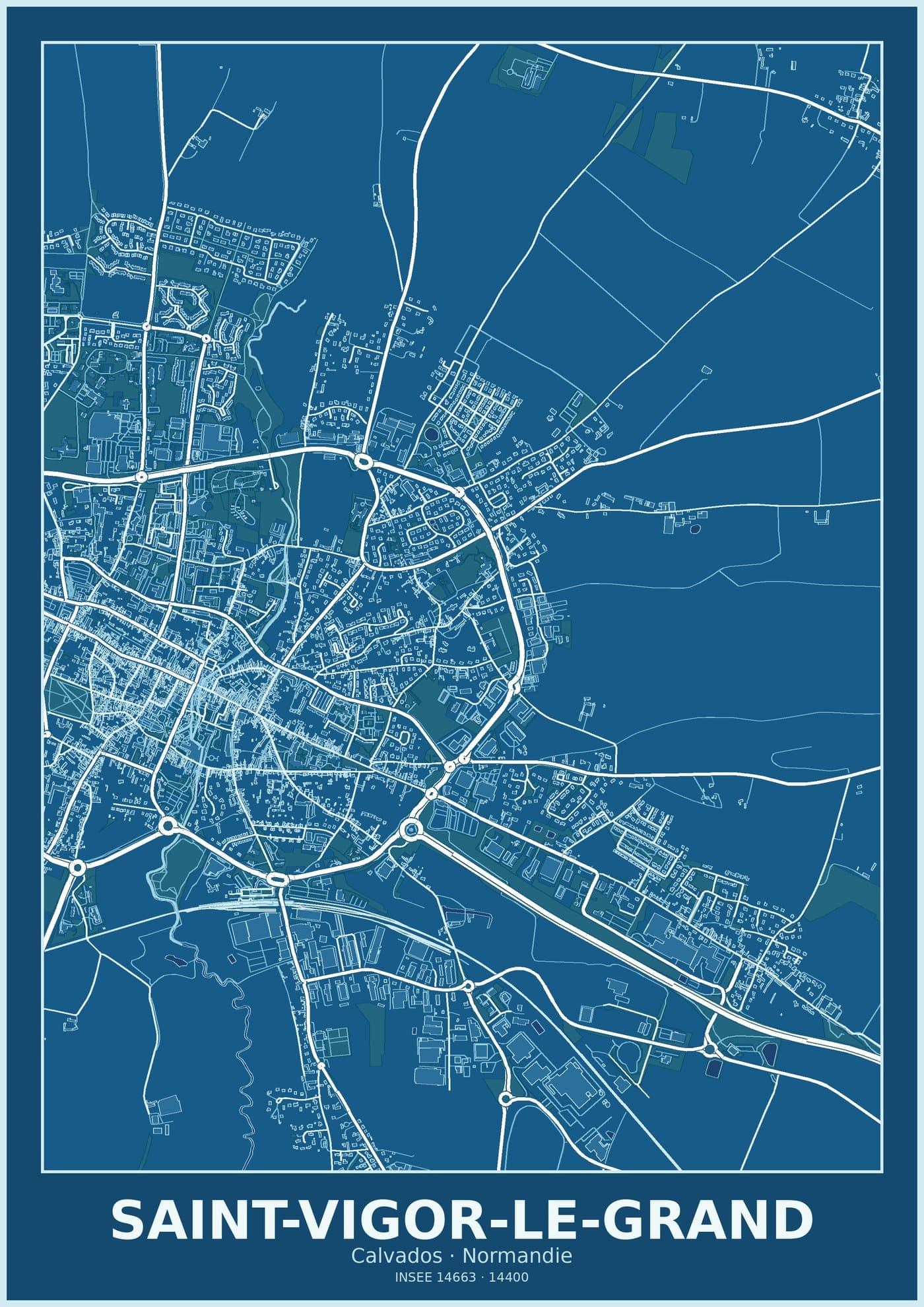 Plan de Saint-Vigor-le-Grand