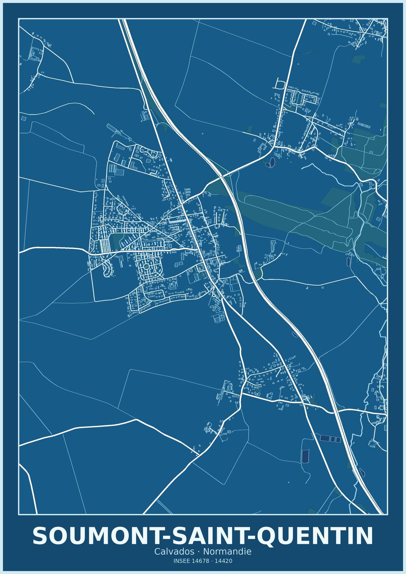 Plan de Soumont-Saint-Quentin