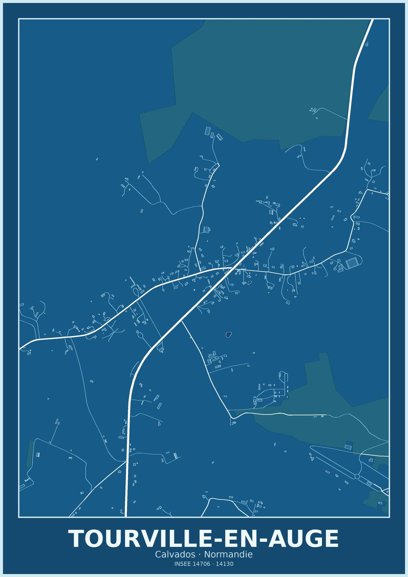 Plan de Tourville-en-Auge