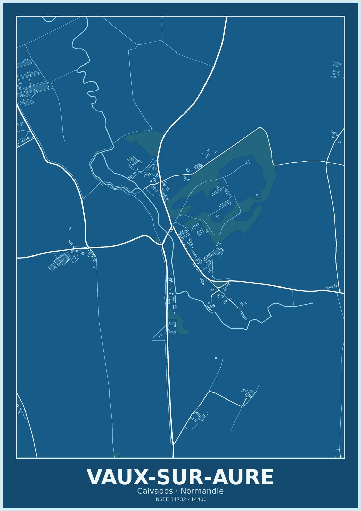 Plan de Vaux-sur-Aure