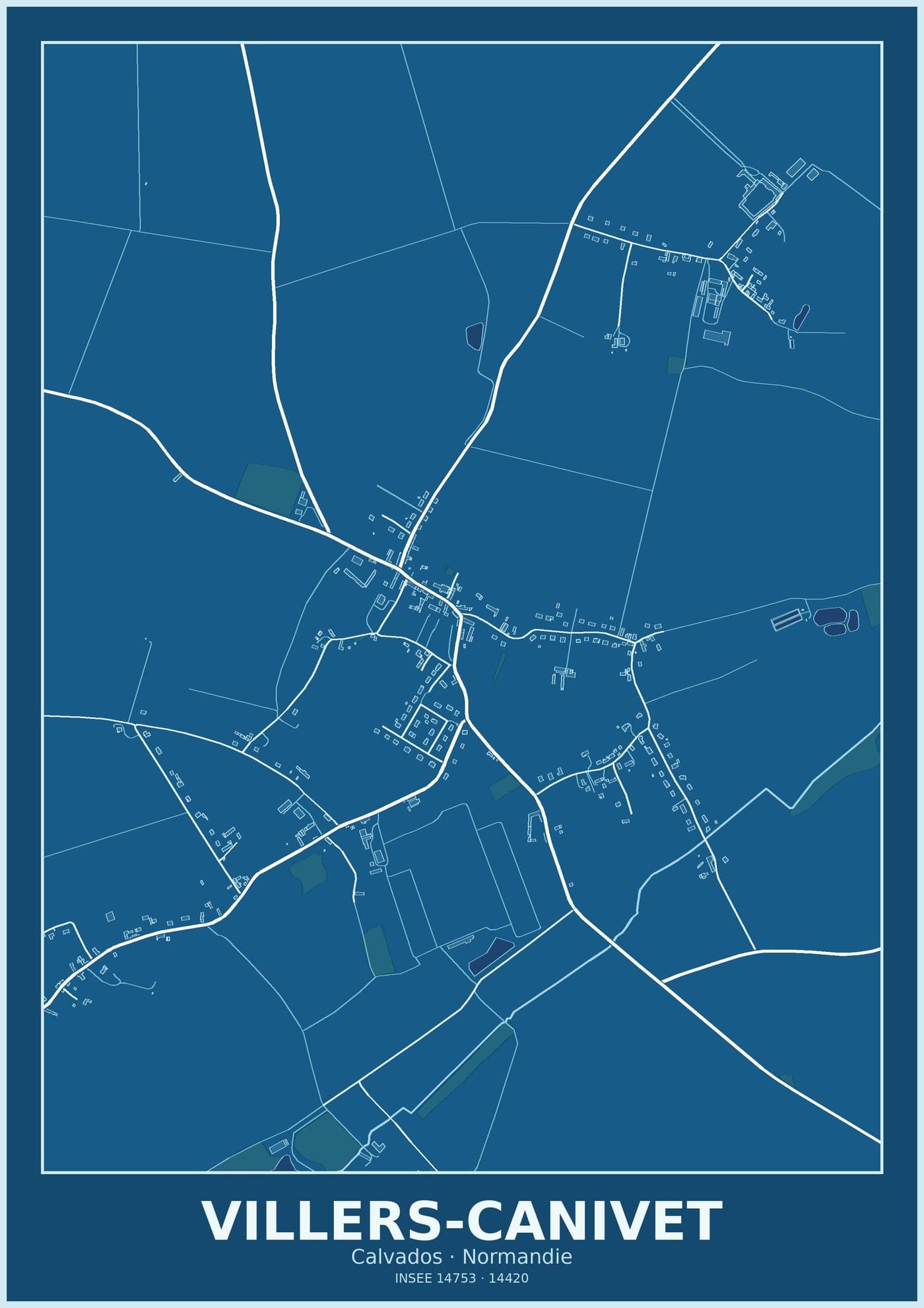Plan de Villers-Canivet