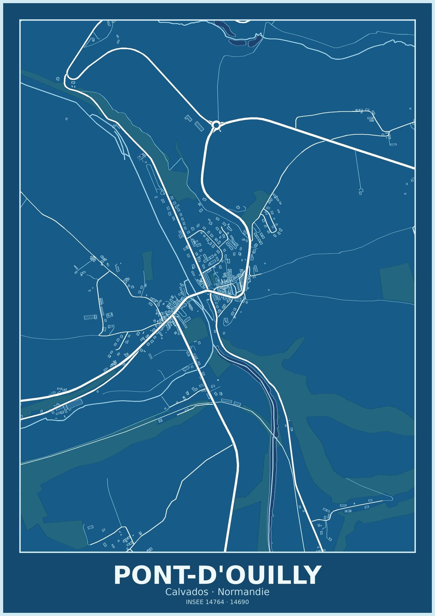 Plan de Pont-d'Ouilly