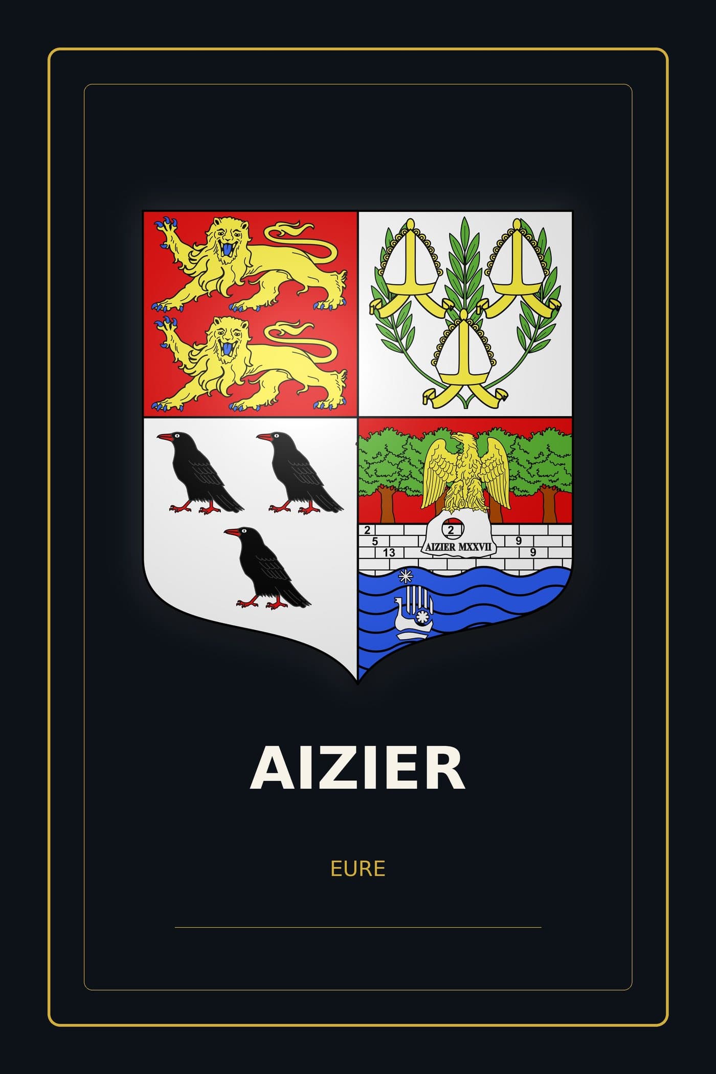 Blason d'Aizier
