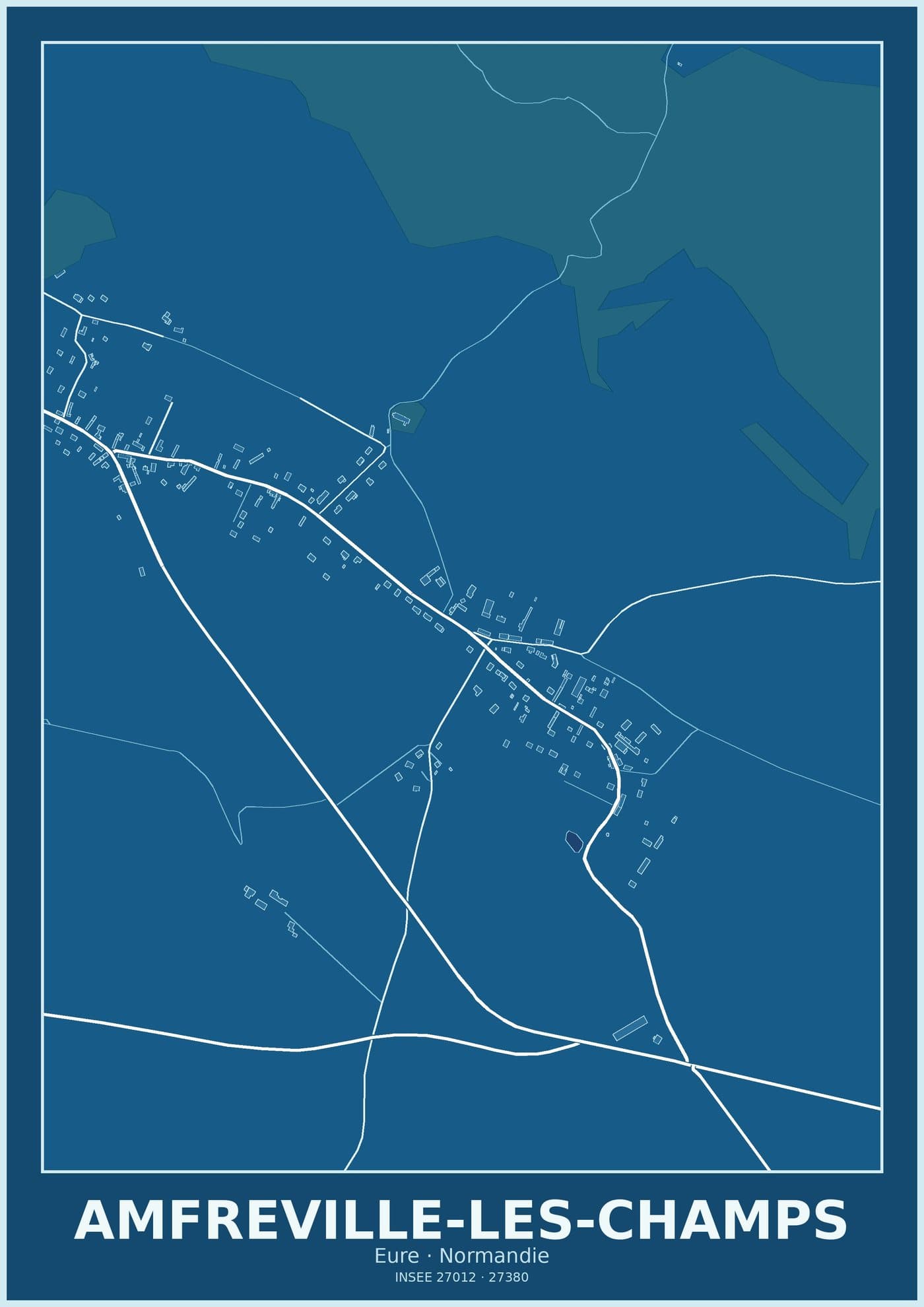 Plan d'Amfreville-les-Champs