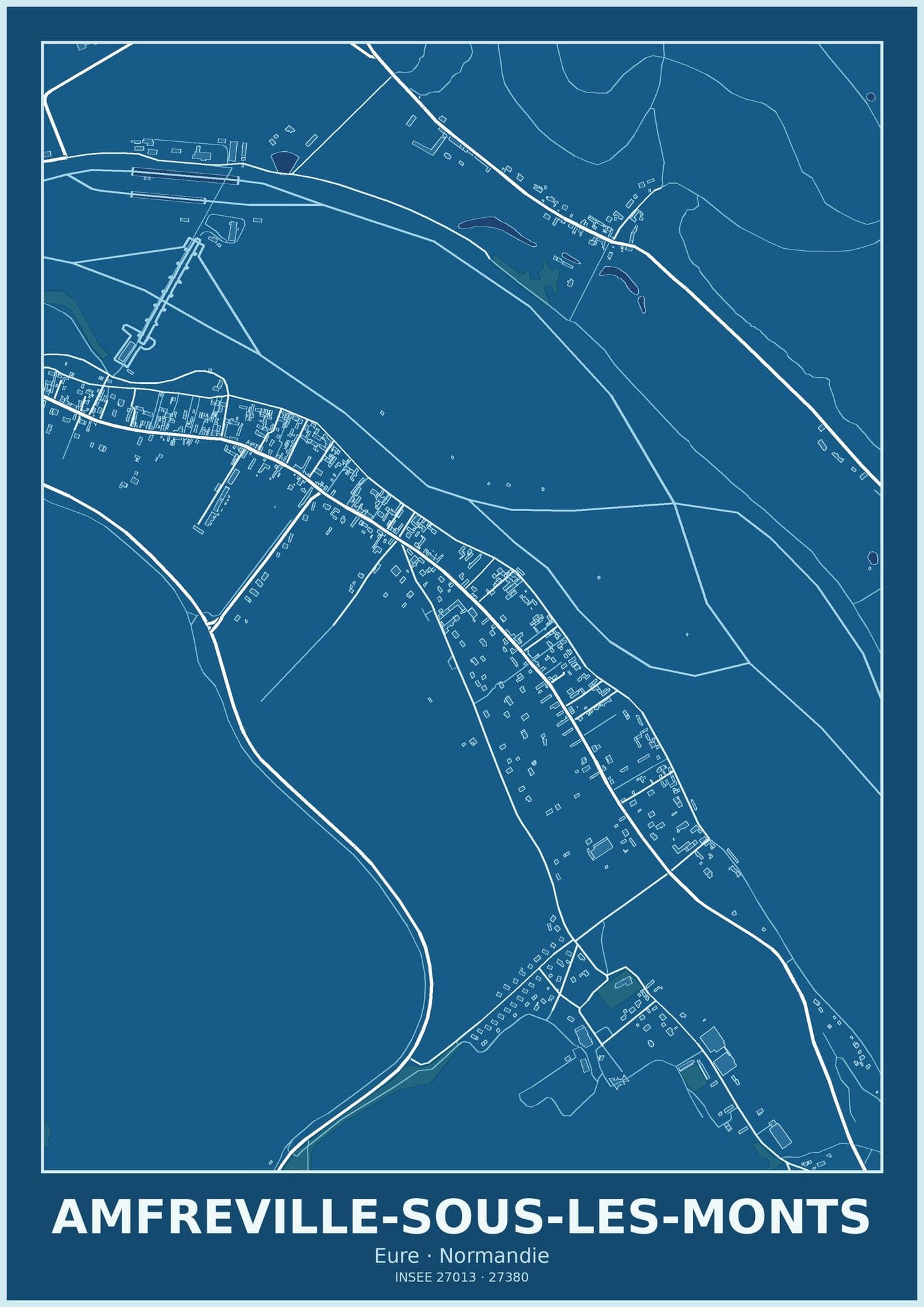 Plan d'Amfreville-sous-les-Monts