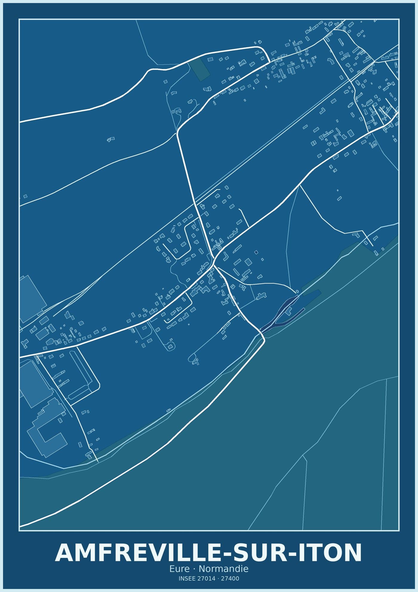 Plan d'Amfreville-sur-Iton