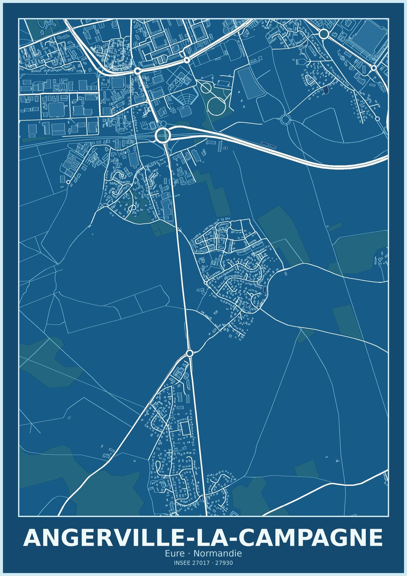Plan d'Angerville-la-Campagne