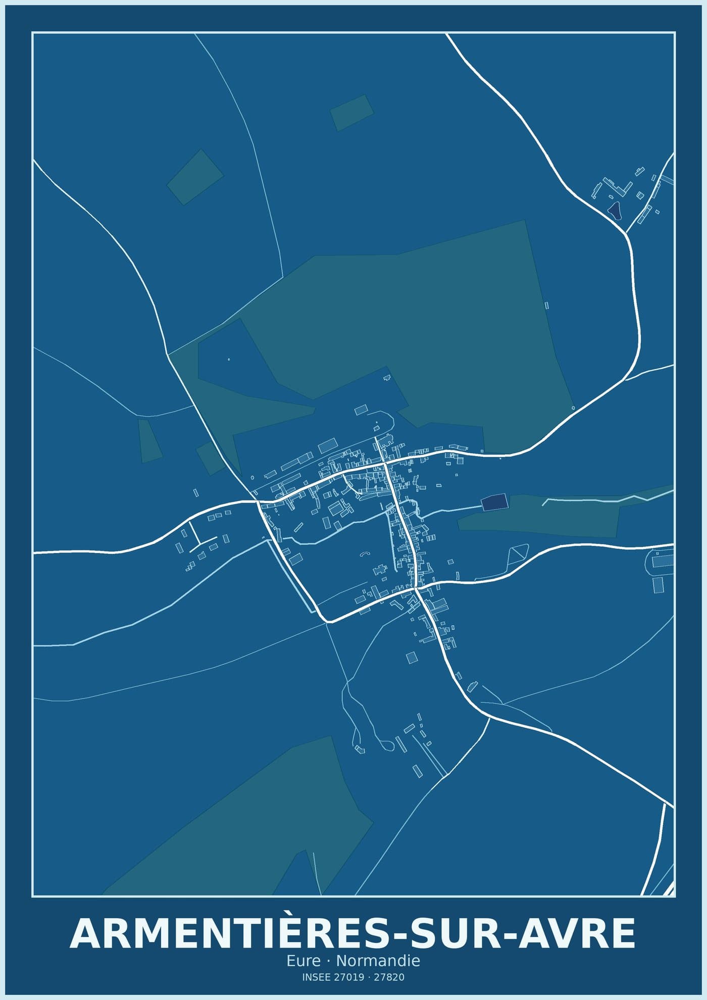 Plan d'Armentières-sur-Avre
