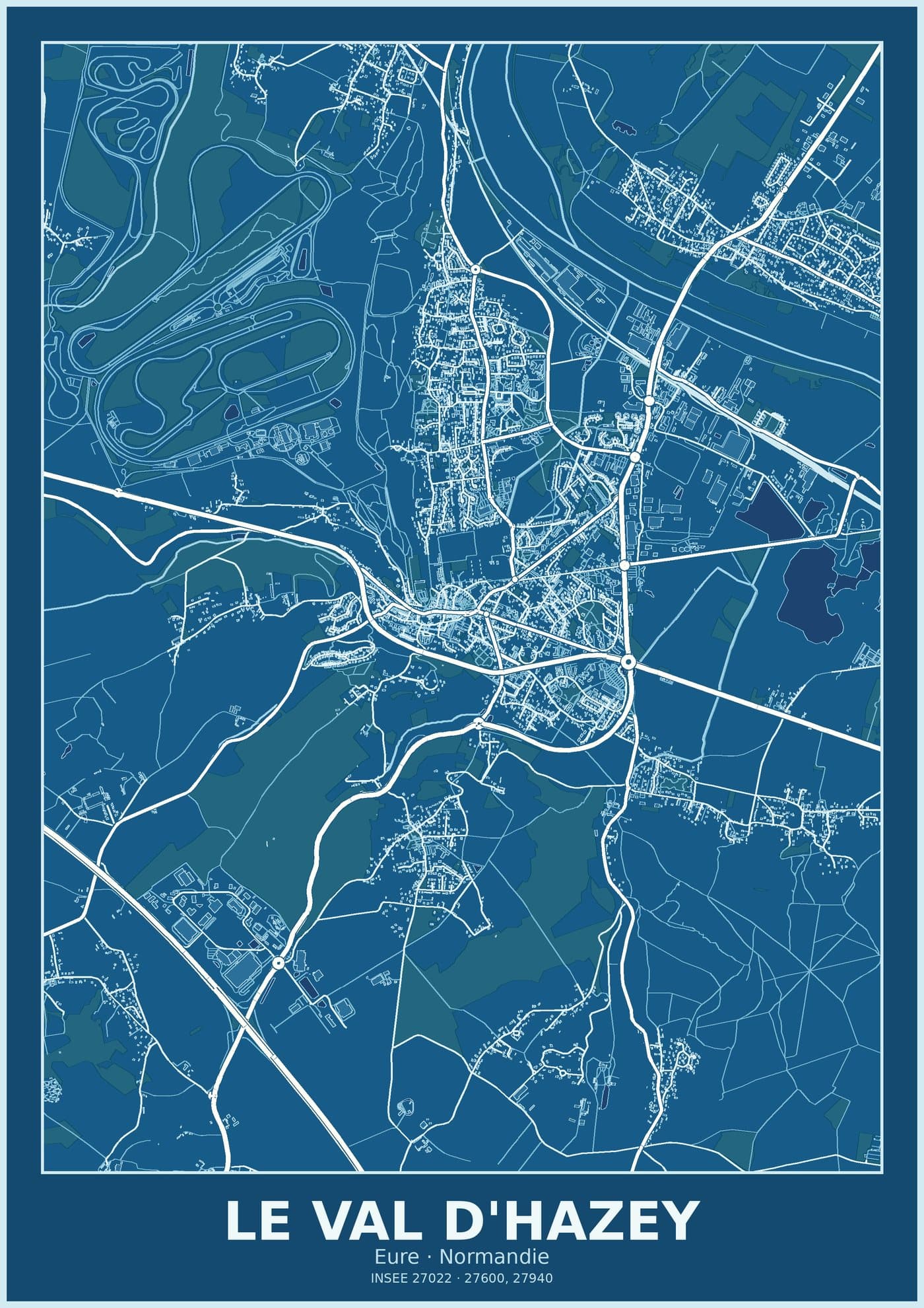 Plan du Val d'Hazey