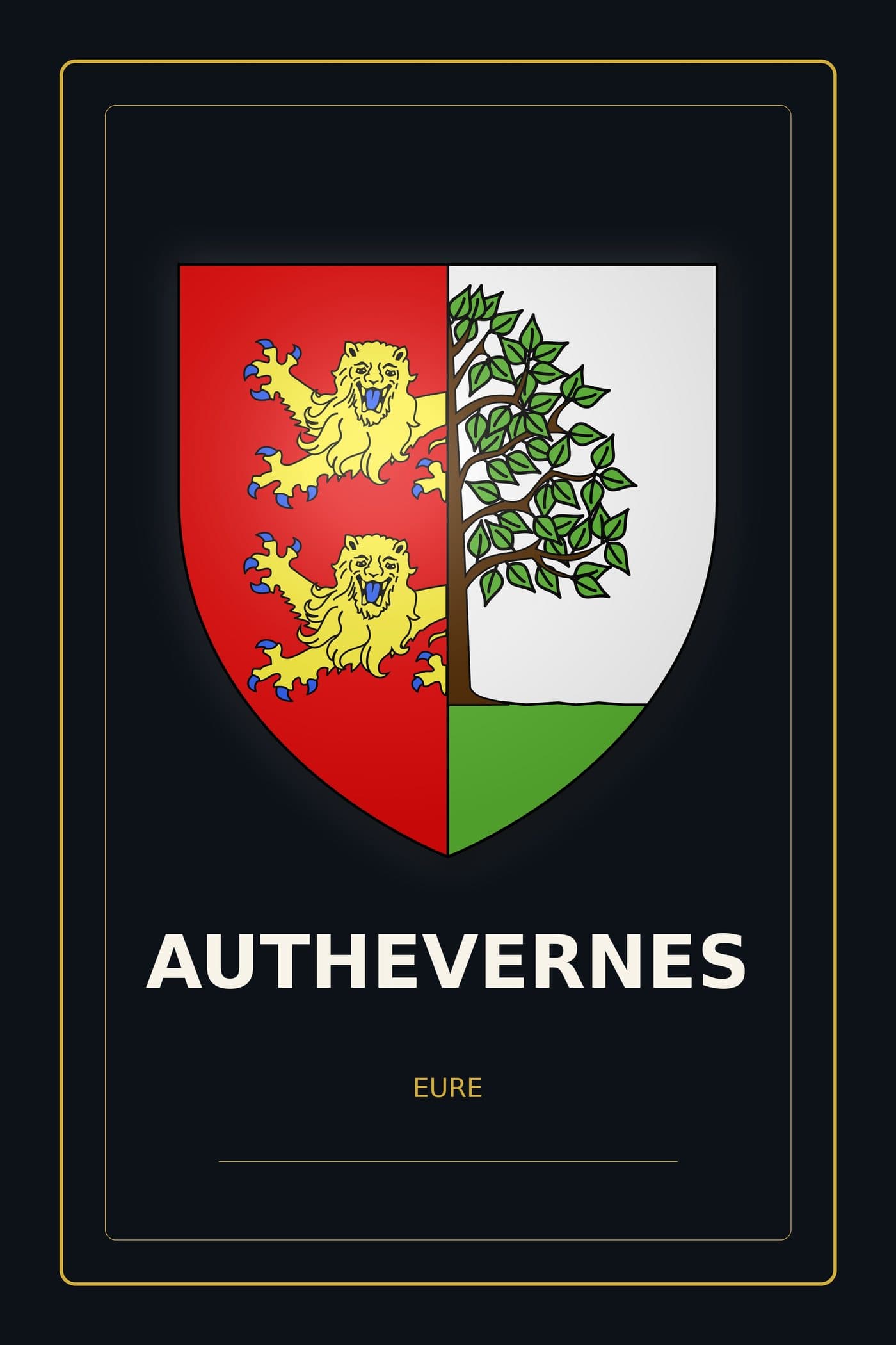 Blason d'Authevernes