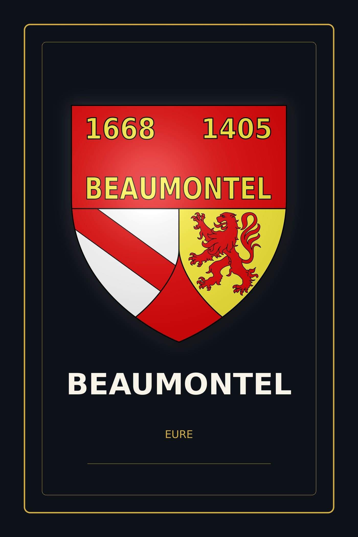 Blason de Beaumontel